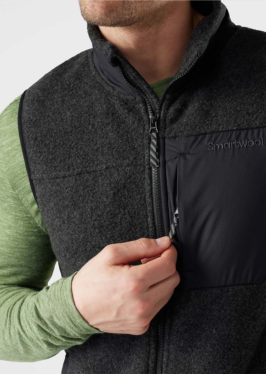 Smartwool Men's Second Cut Fleece Vest Charcoal