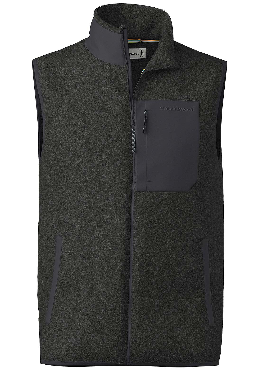 Smartwool Men's Second Cut Fleece Vest Charcoal