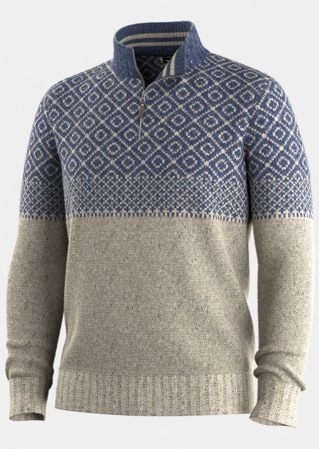 Smartwool Men's Summit 1/4 Zip Sweater Oat Heather