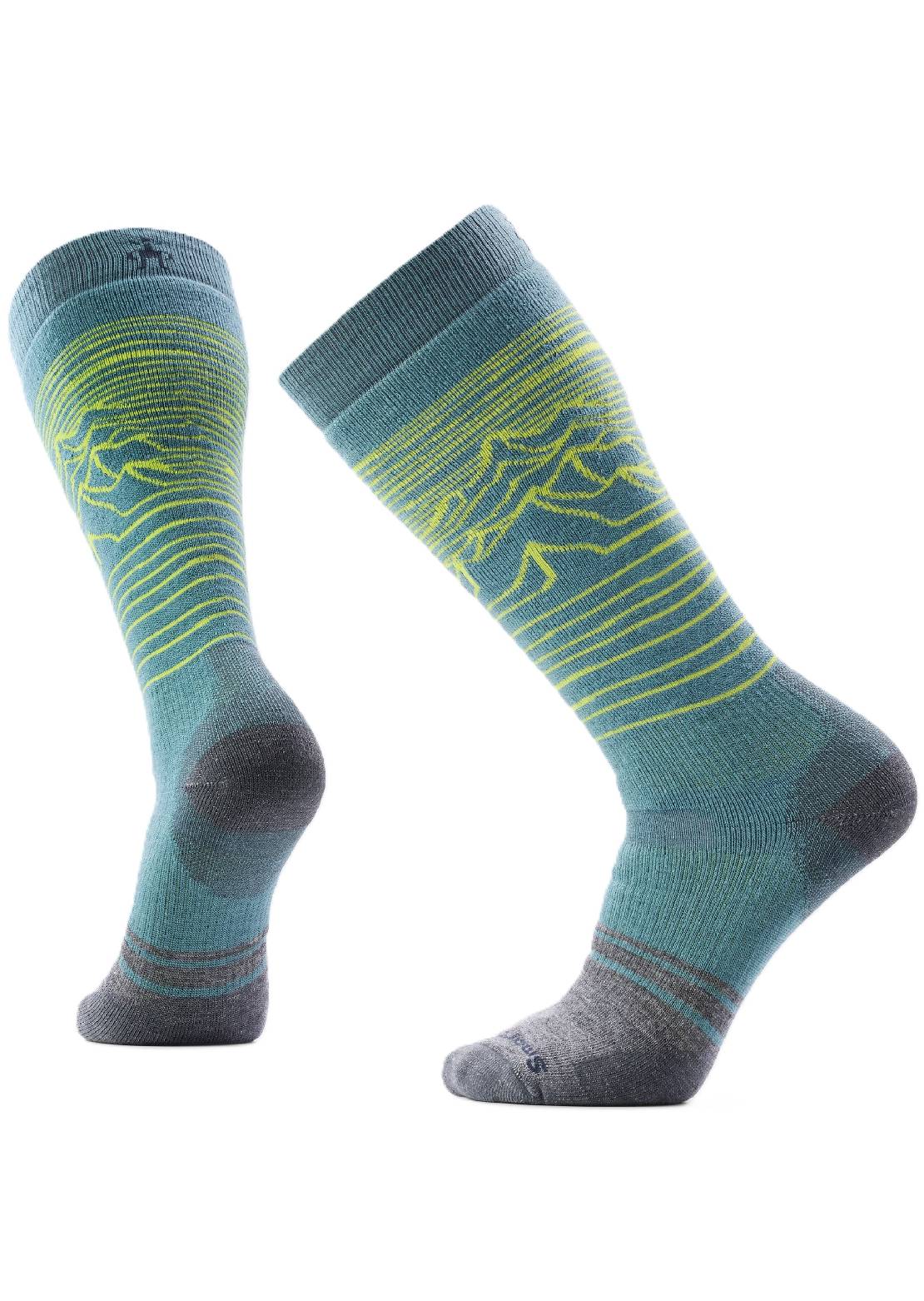 Smartwool Snowboard Full Cushion Iguchi OTC Socks Dusty Teal