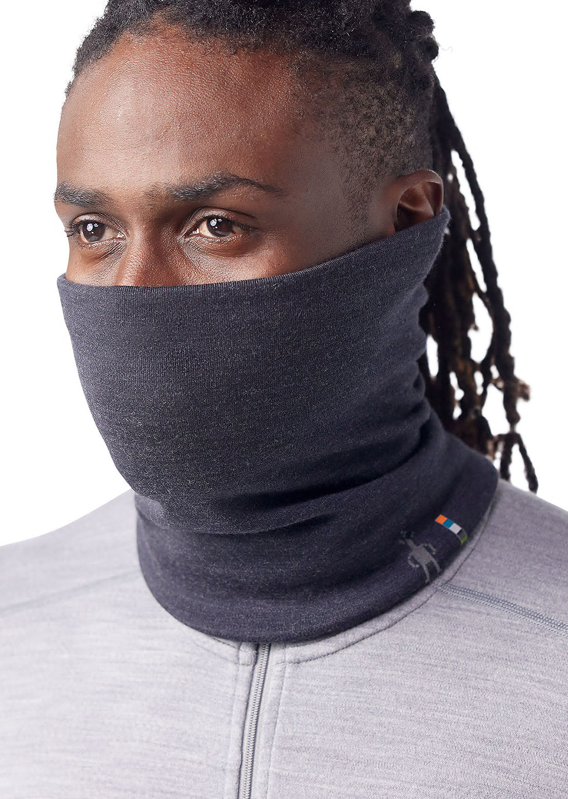 Smartwool Thermal Merino Reversible Neck Gaiter Charcoal Heather