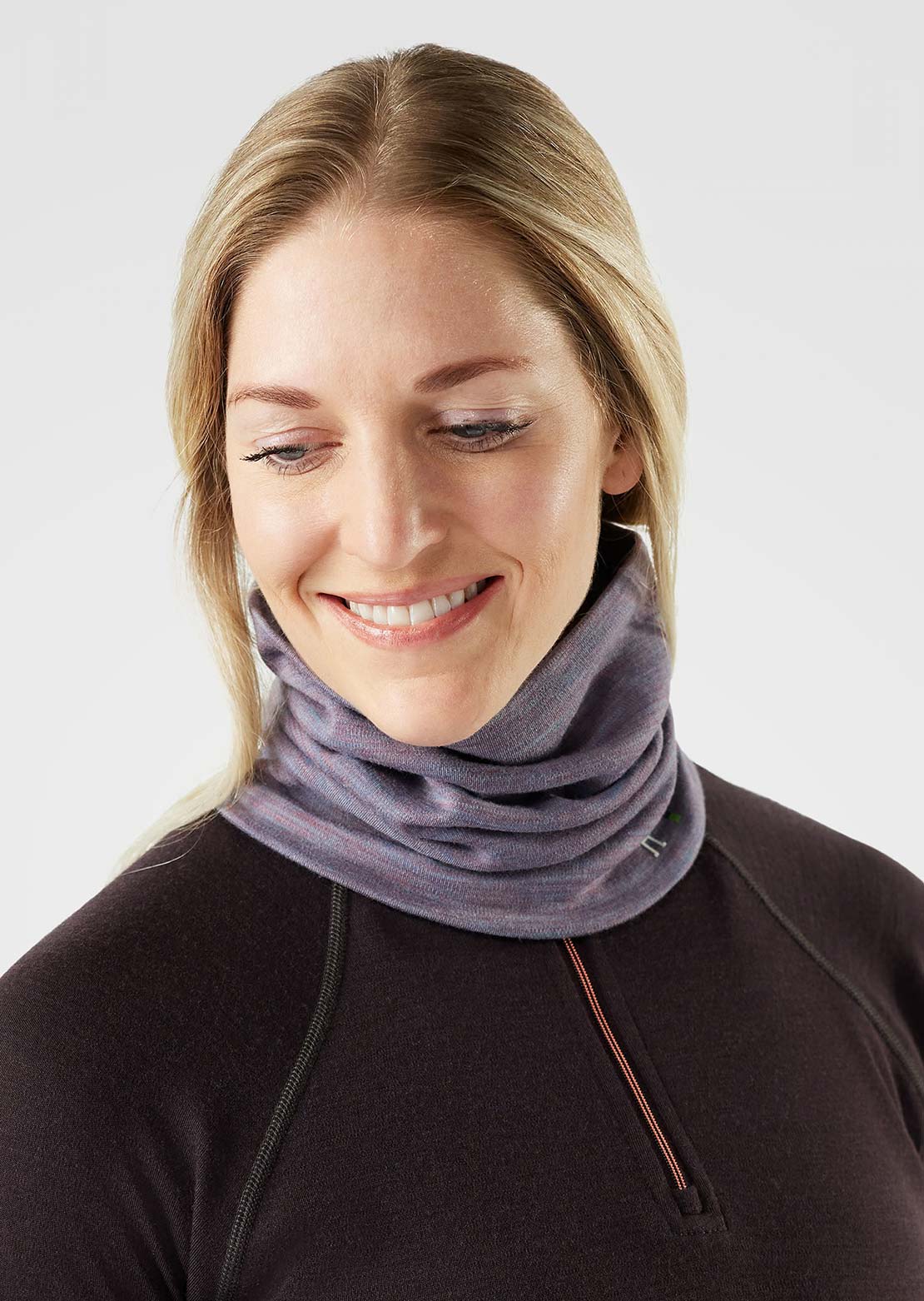 Smartwool Thermal Merino Reversible Neck Gaiter Chalk Violet Heather