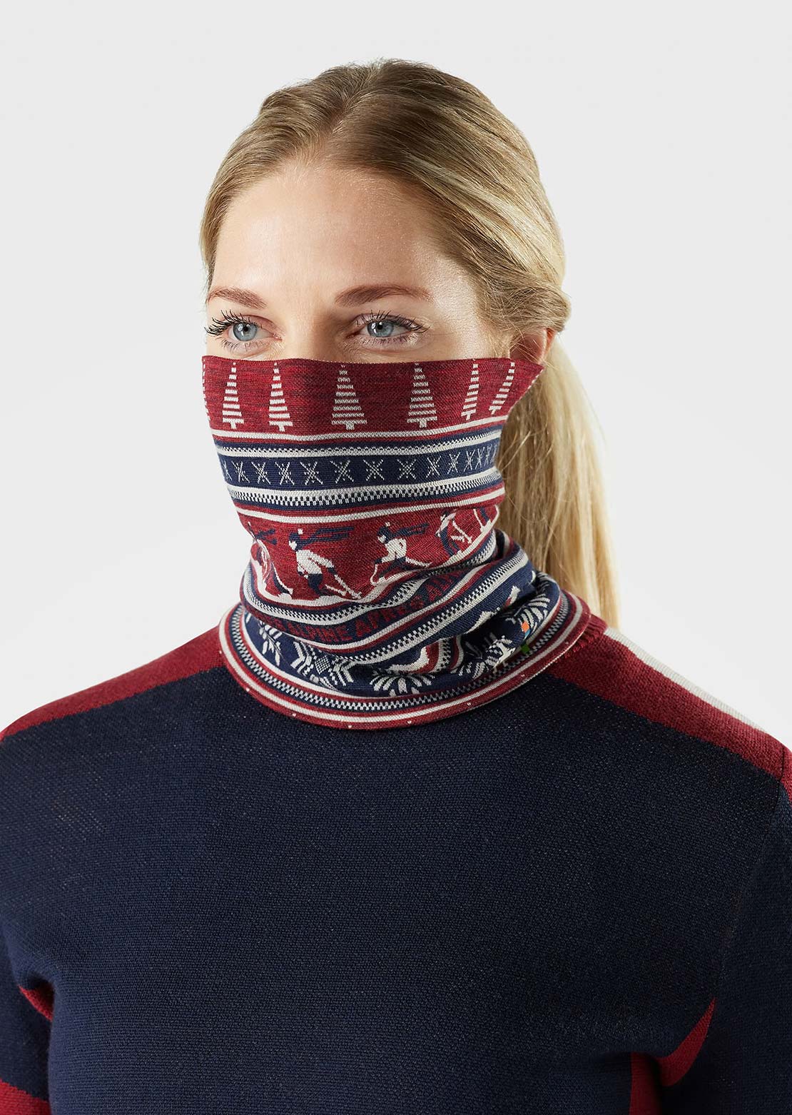 Smartwool Thermal Merino Reversible Neck Gaiter Currant Alpine Apres