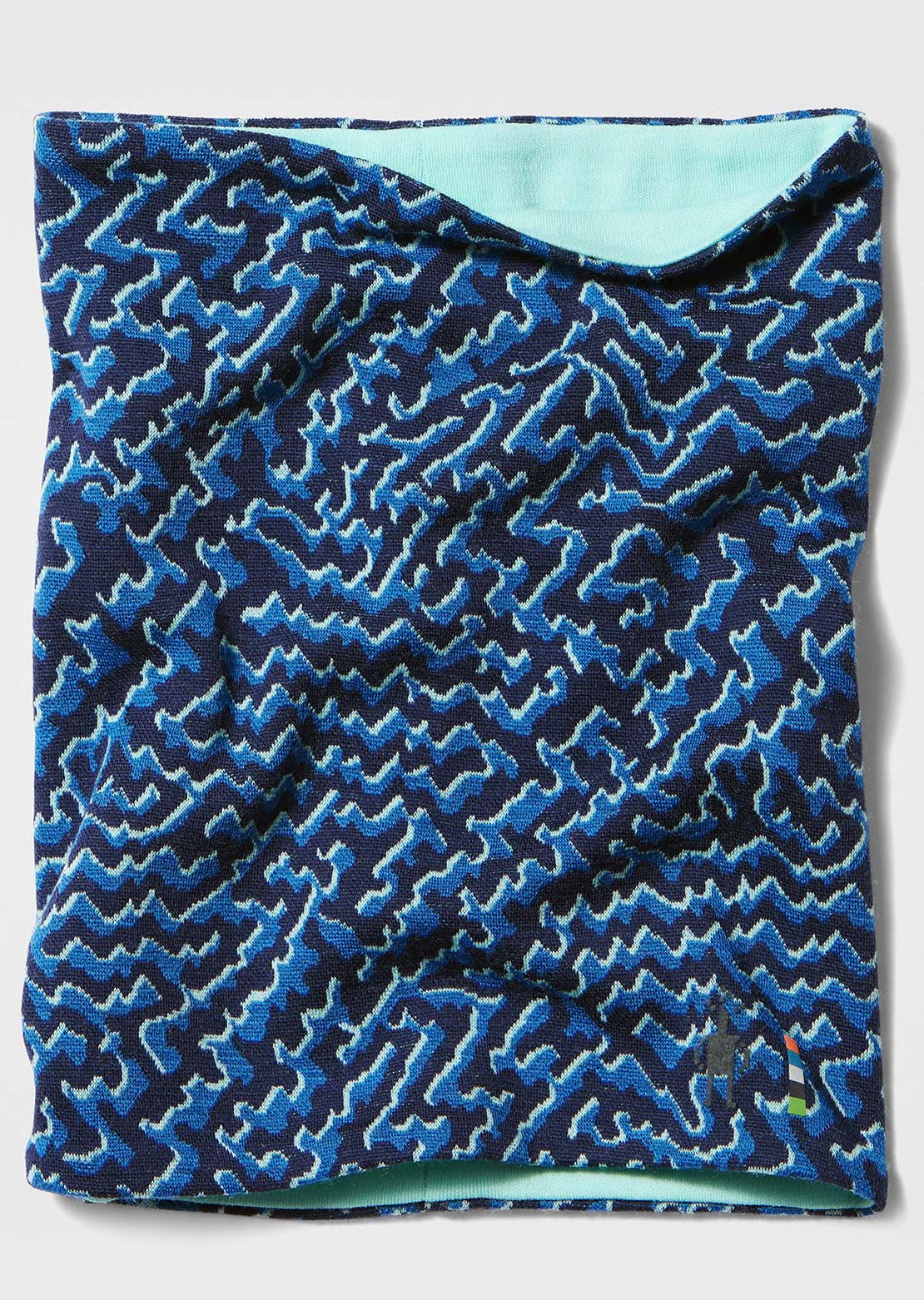 Smartwool Thermal Merino Reversible Neck Gaiter Pacific Blue Retro Line