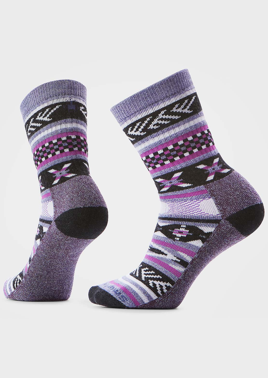 Smartwool Unisex Everyday Cozy Cabin Games Crew Socks Chalk Violet