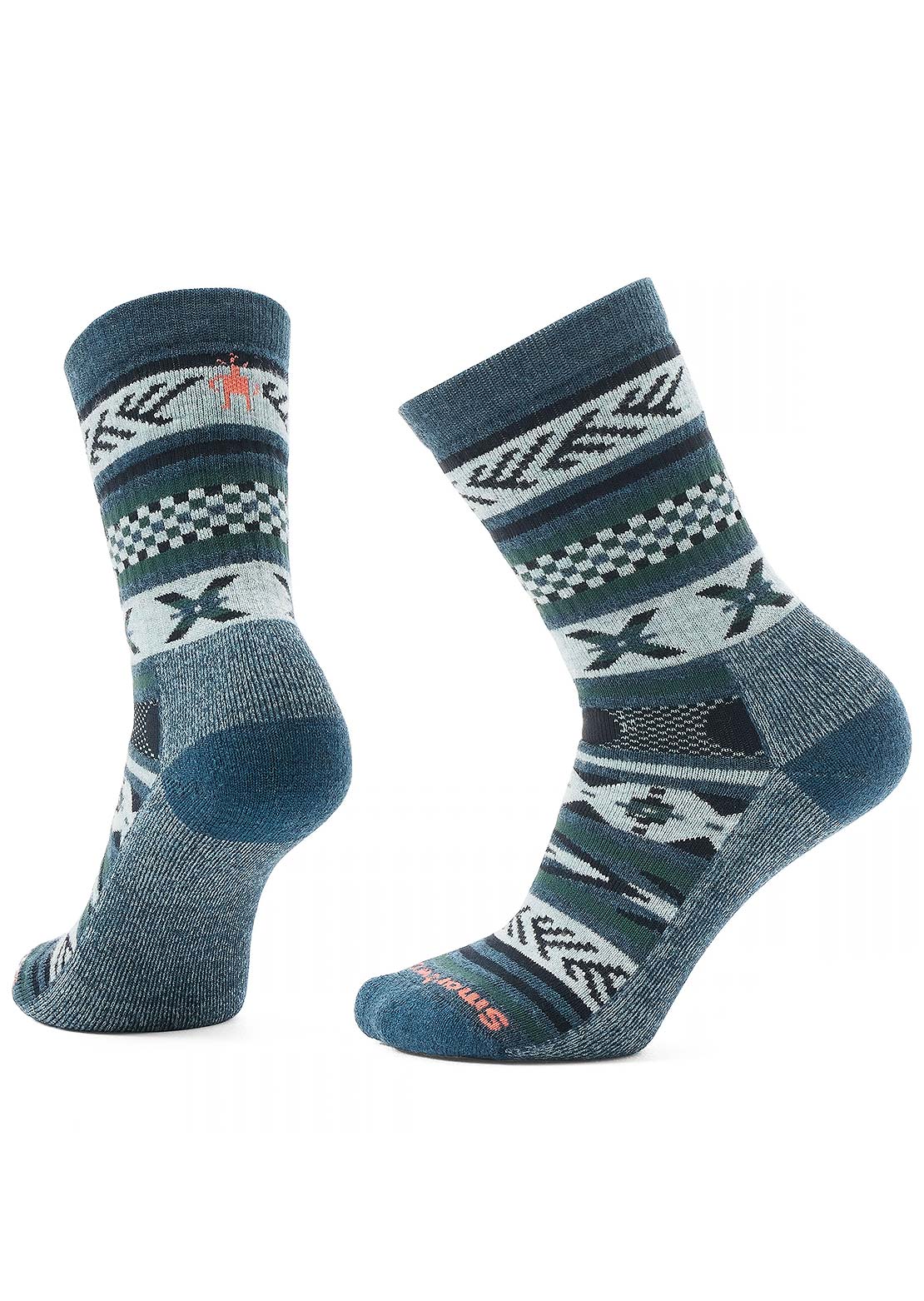 Smartwool Unisex Everyday Cozy Cabin Games Crew Socks Twilight Blue