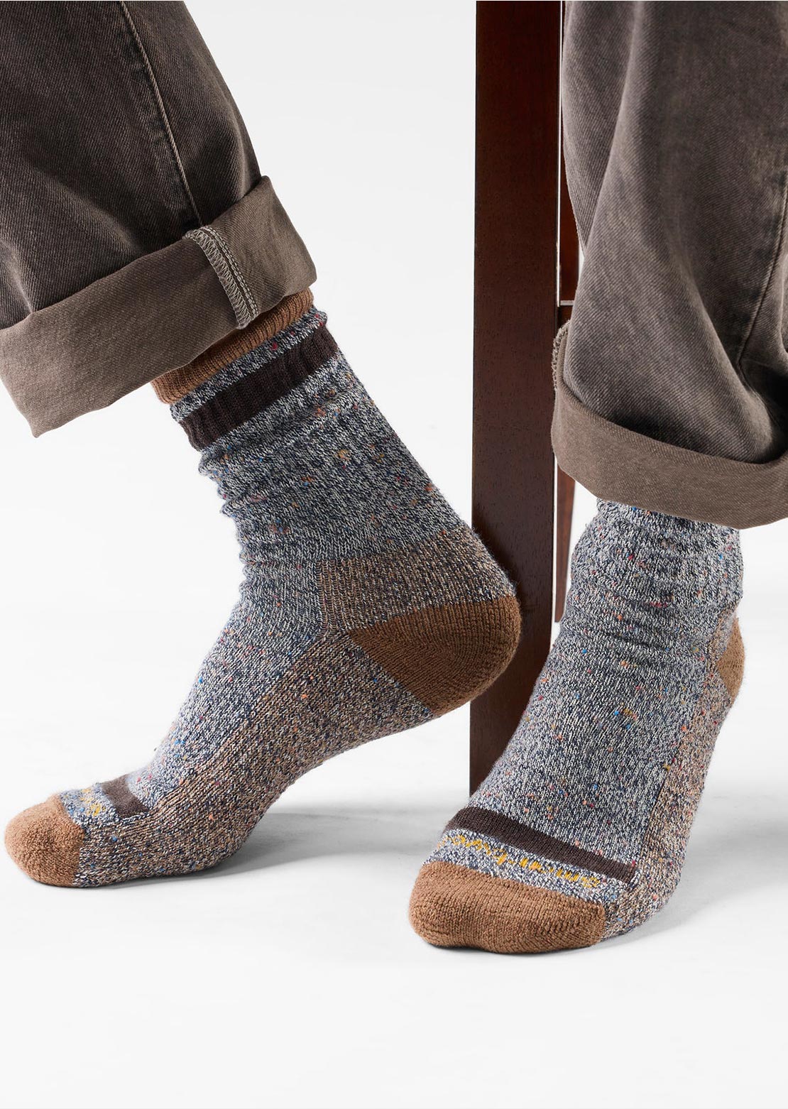 Smartwool Unisex Everyday Larimer Crew Socks Mocha