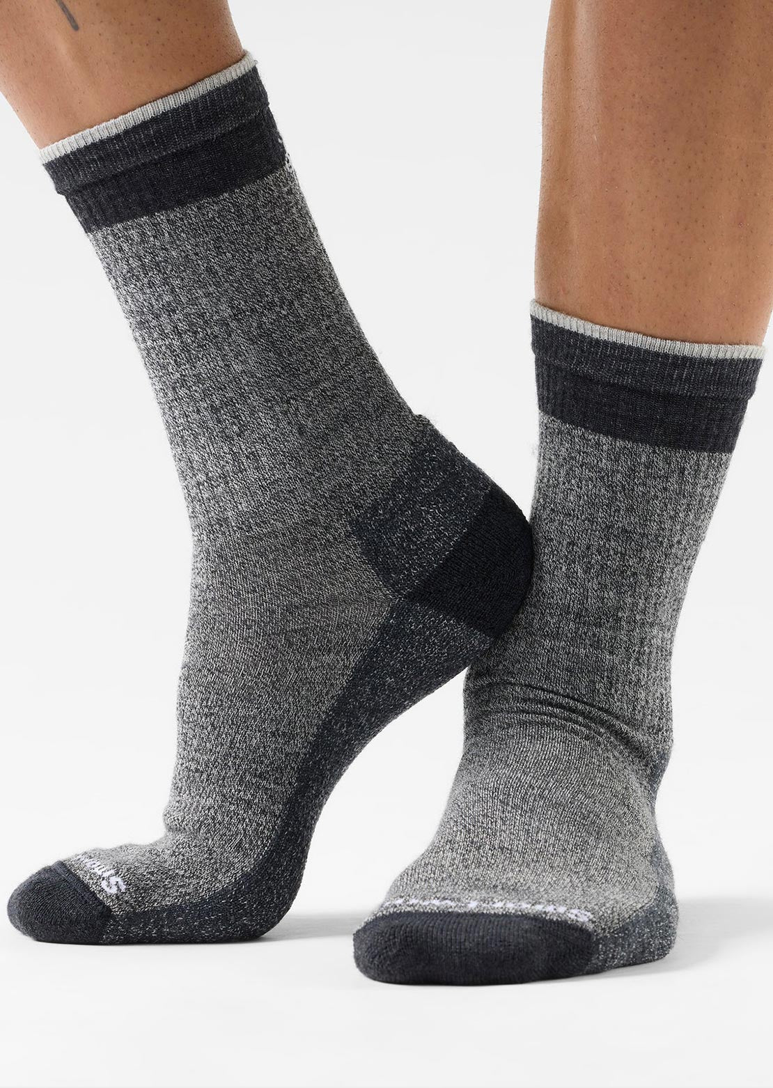 Smartwool Unisex Everyday Rollinsville Crew Socks Ash/Charcoal
