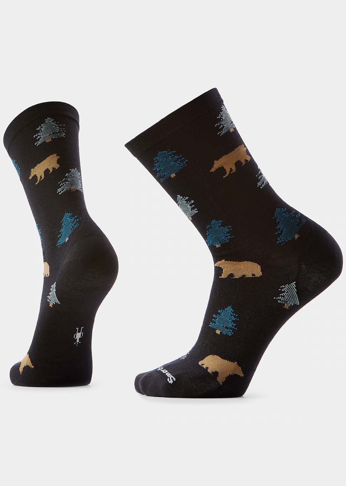 Smartwool Unisex Everyday Through the Trees Crew Socks Black