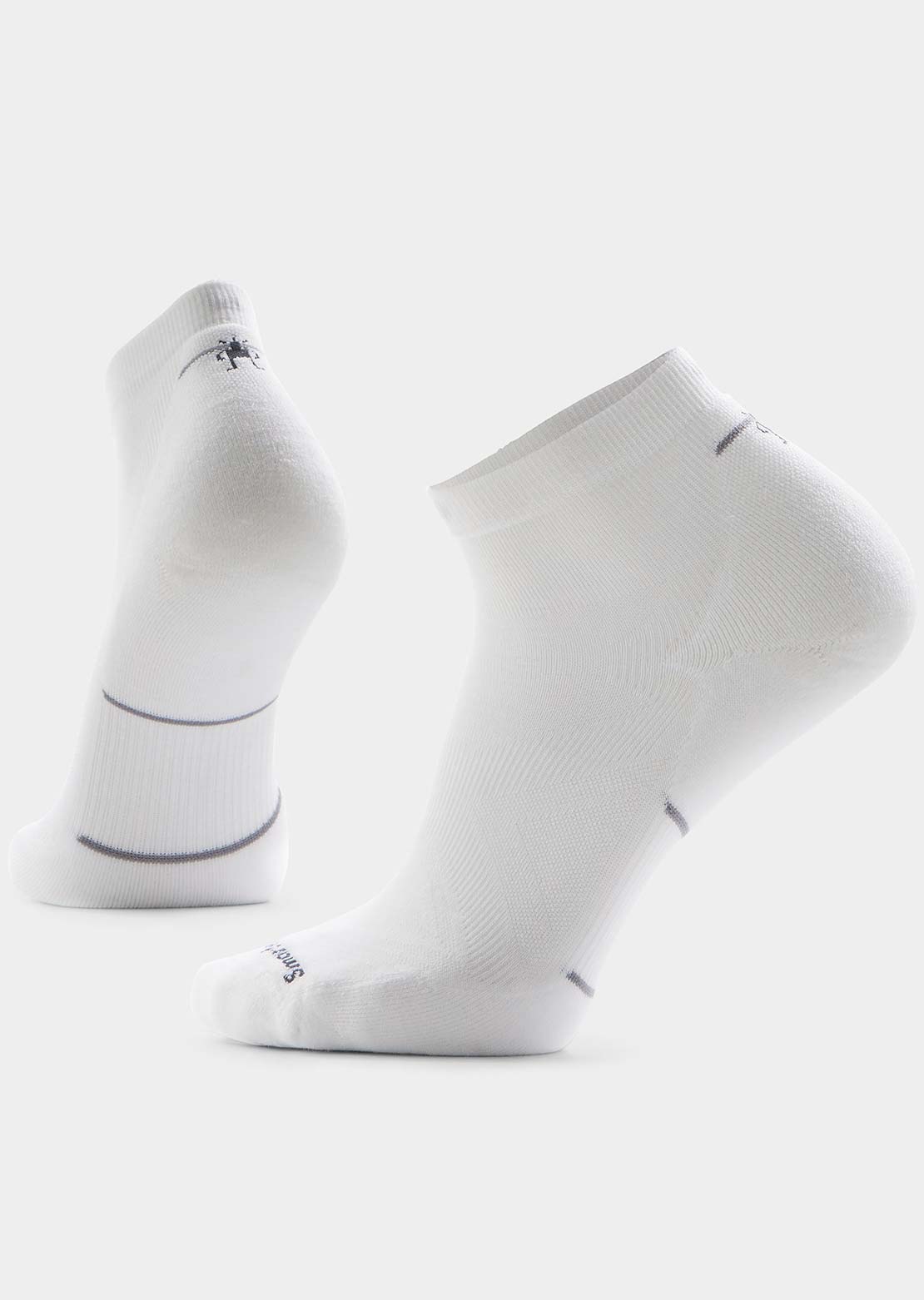 Smartwool Unisex Run Targeted Cushion Ankle Socks White/White