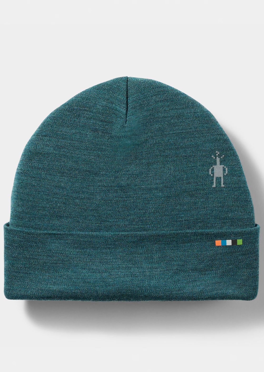 Smartwool Unisex Thermal Merino Reversible Cuffed Beanie Dark Teal Heather