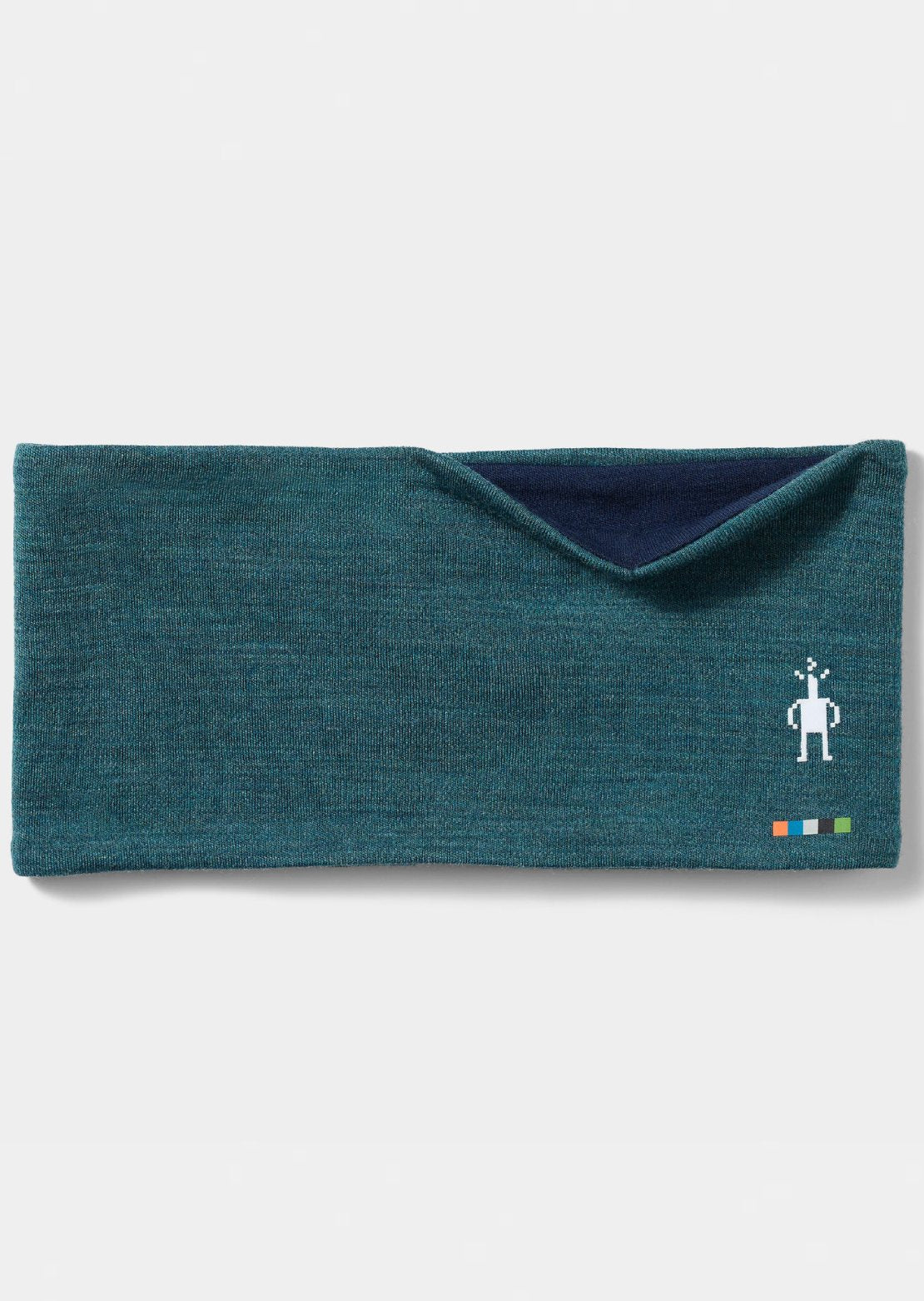 Smartwool Unisex Thermal Merino Reversible Headband Dark Teal Heather