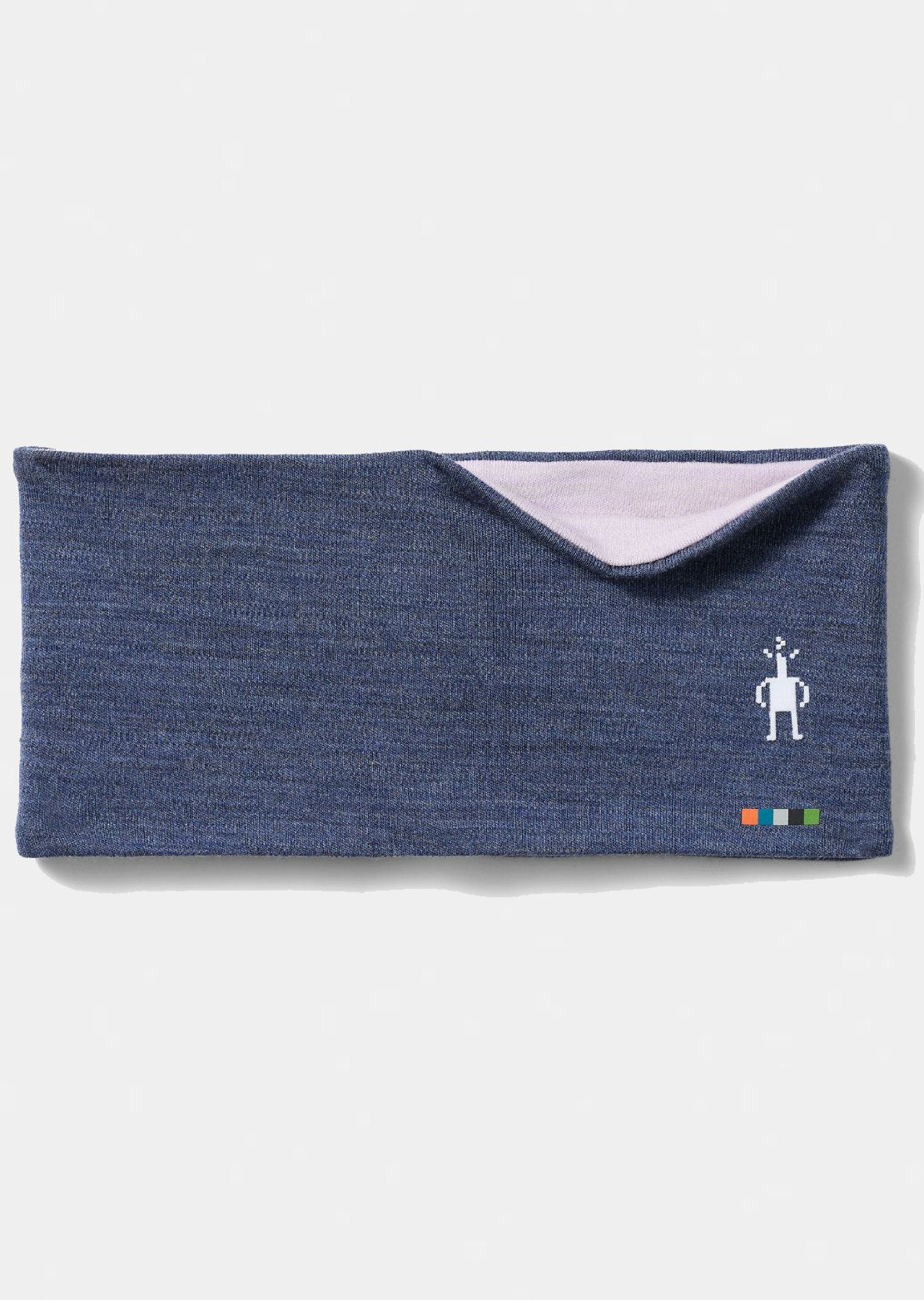 Smartwool Unisex Thermal Merino Reversible Headband Nightfall Blue Heather