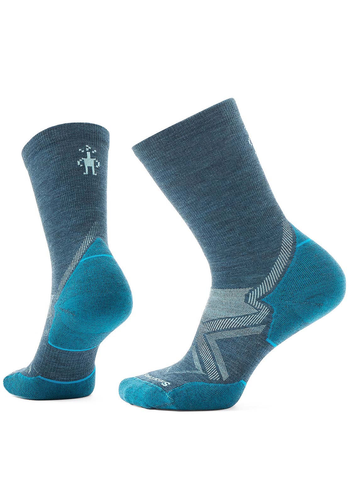 Smartwool Women's Run Cold Weather Targeted Cushion Crew Socks Twilight Blue