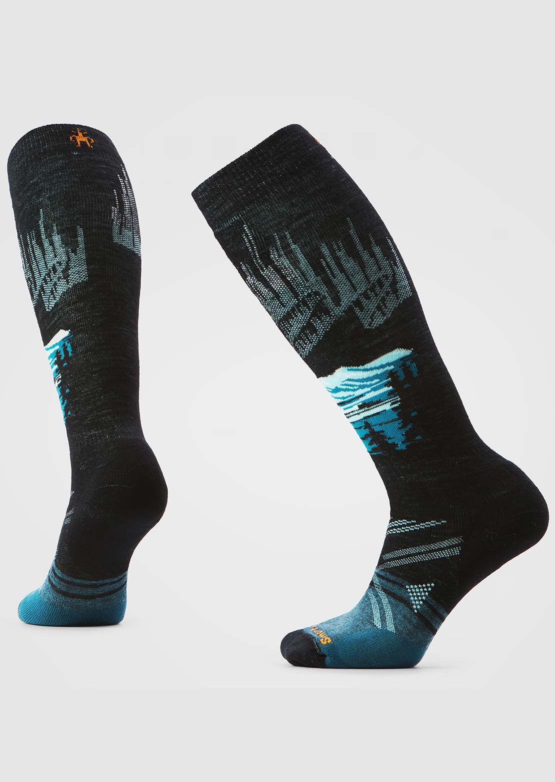 Smartwool Women’s Ski Full Cushion Alpine Auroras OTC Socks Black