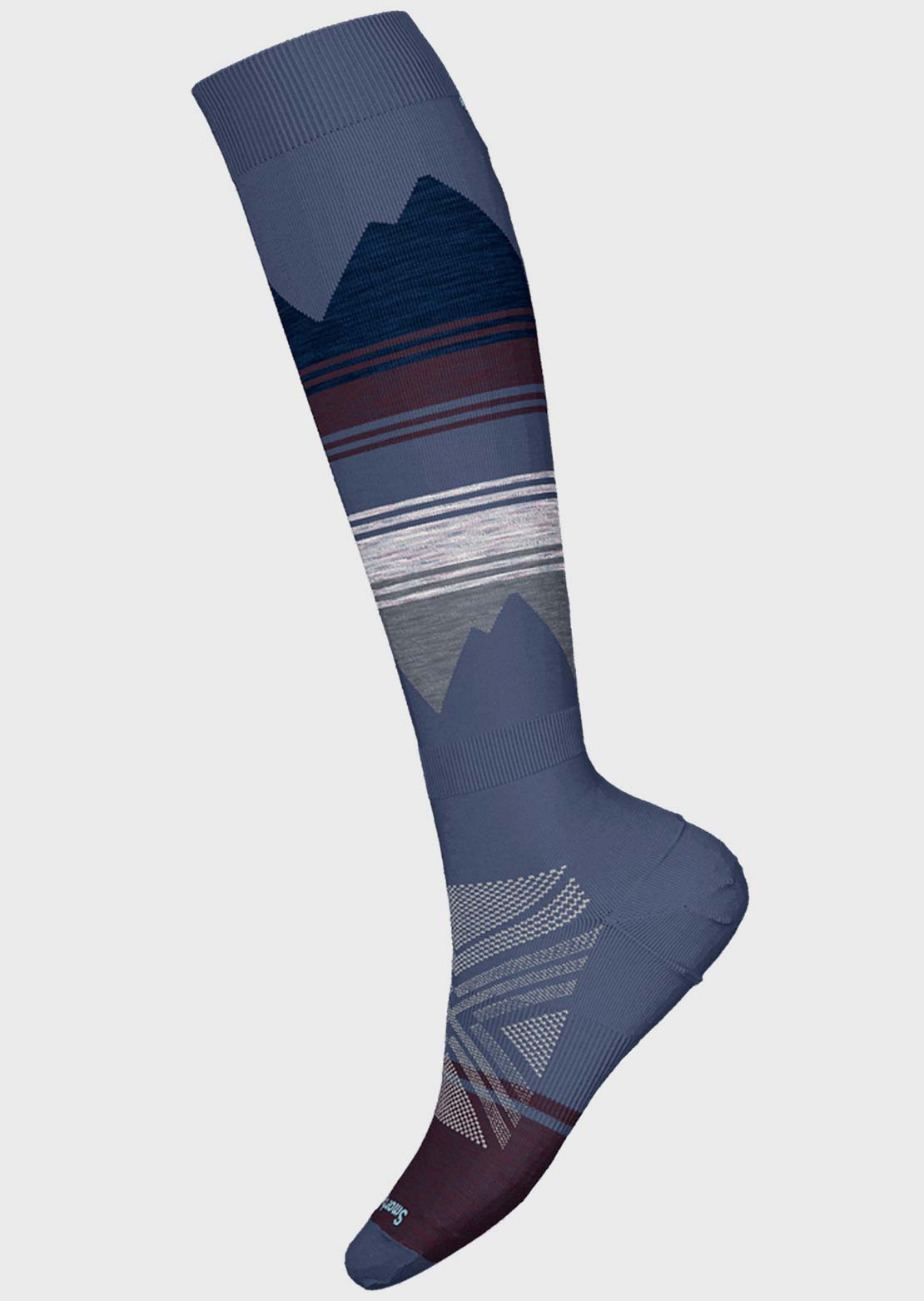 Smartwool Women’s Ski Targeted Cushion Pattern OTC Socks Nightfall Blue