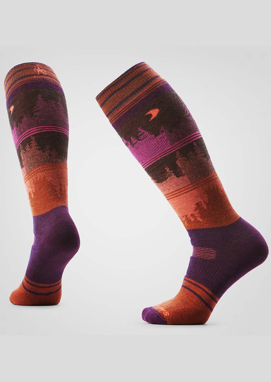 Smartwool Women’s Snowboard Full Cushion Twilight Vista OTC Socks Purple Iris