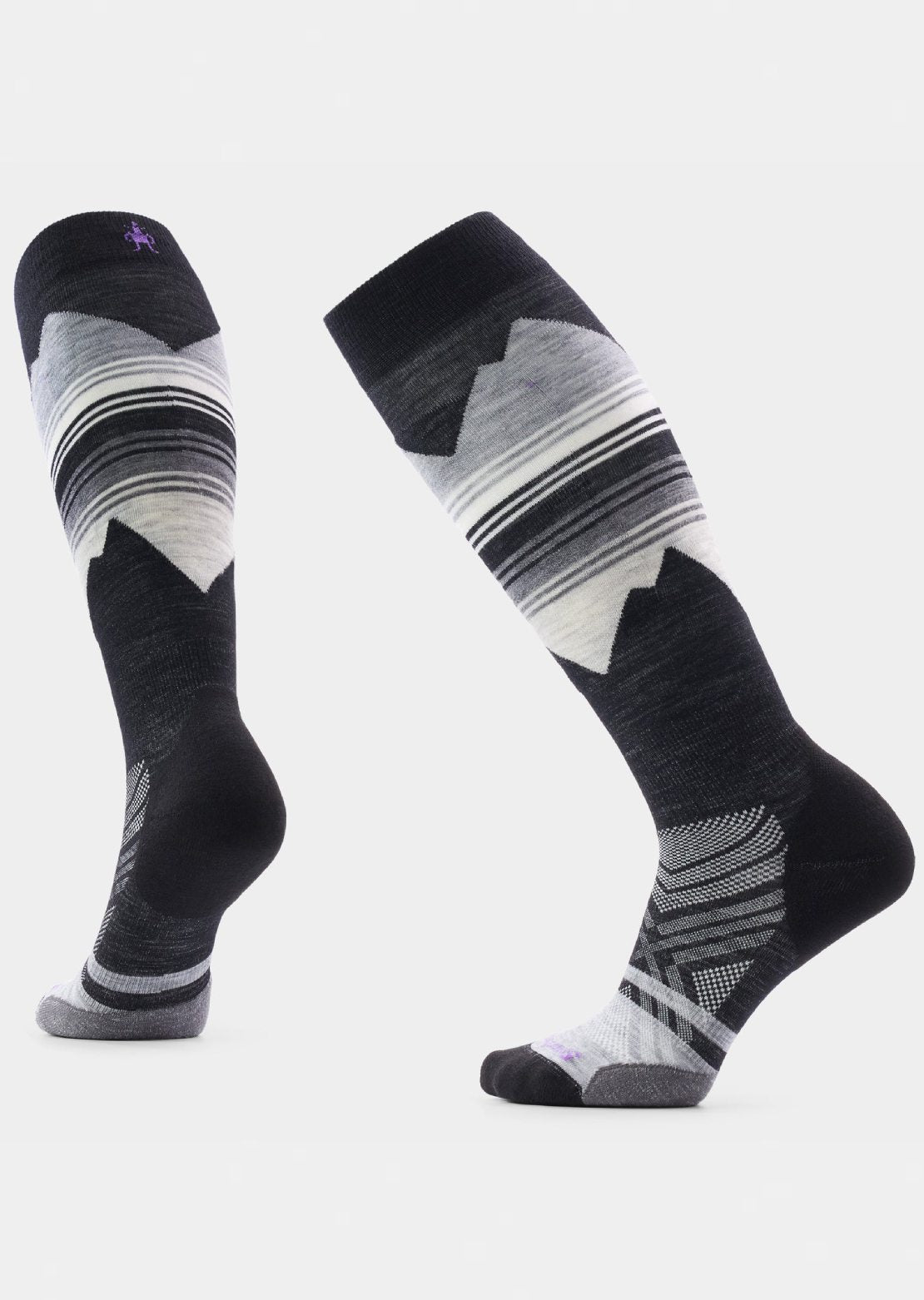 Smartwool Women’s Ski Targeted Cushion Pattern OTC Socks Medium Gray