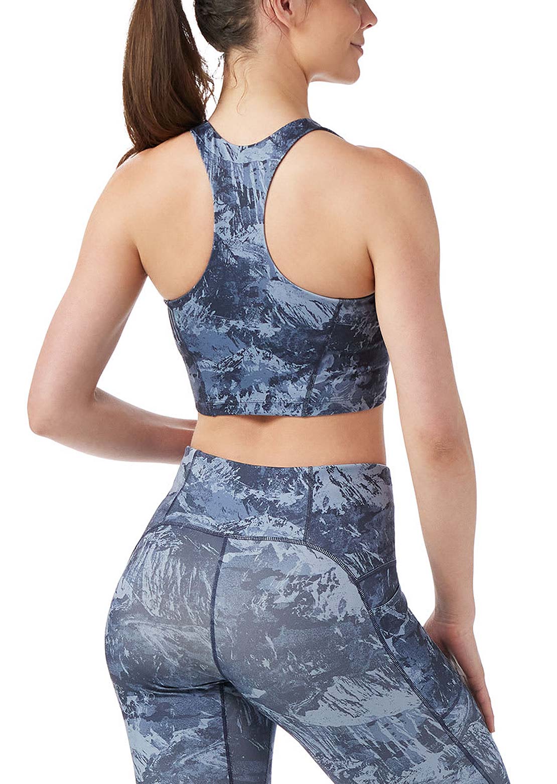 Smartwool Women&#39;s Active Crop Bra Nightfall Blue Mountain
