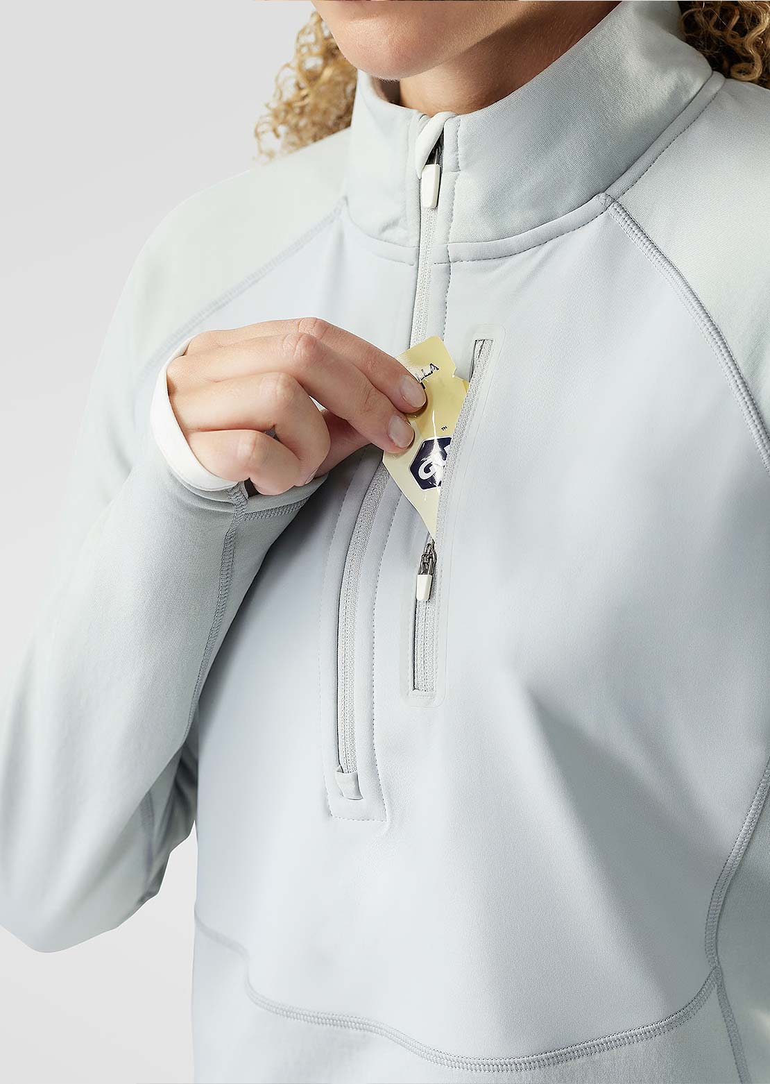 Smartwool Women's Active Fleece Wind 1/2 Zip Top Storm Gray