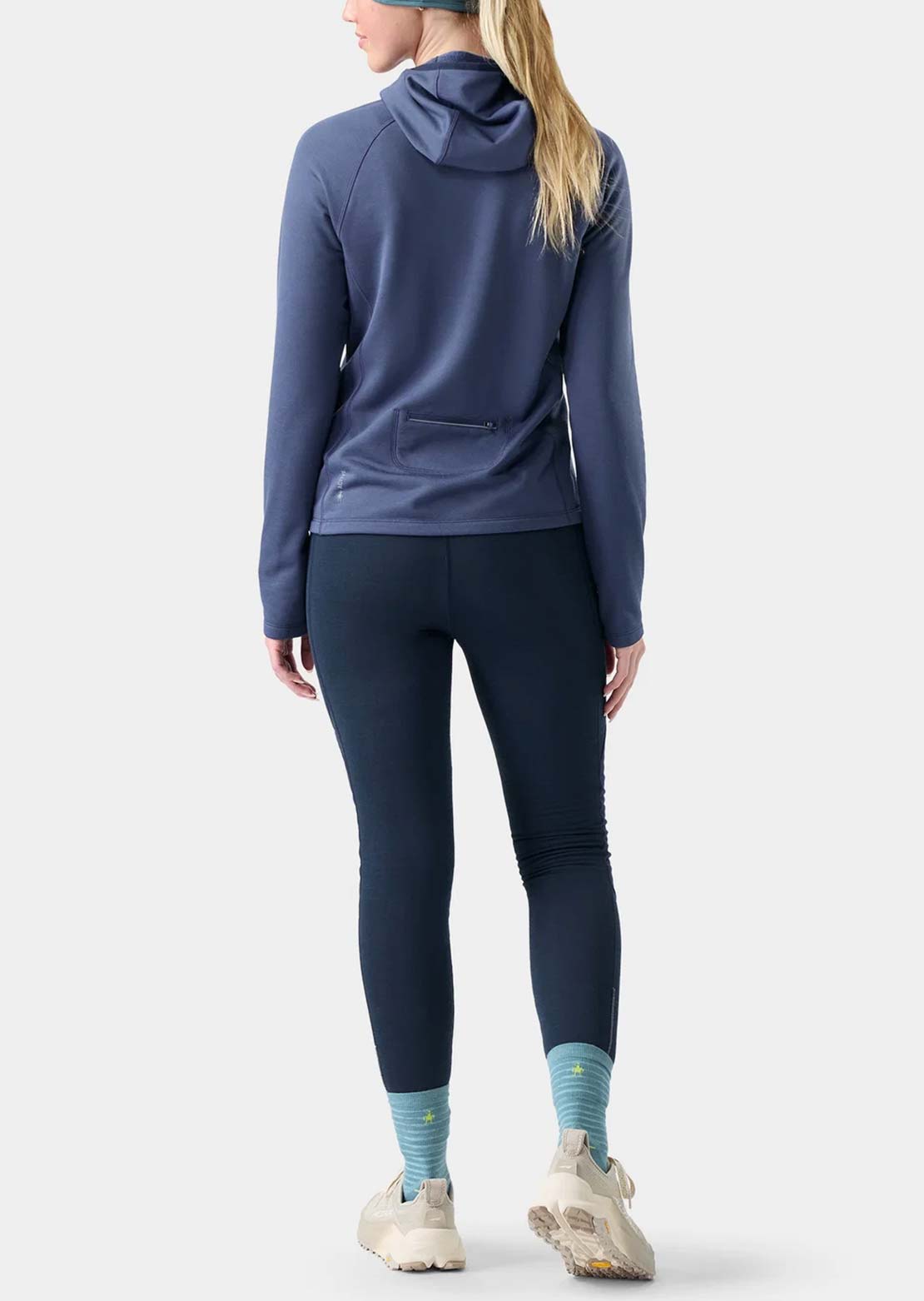 Smartwool Women's Active Fleece Wind Hood Nightfall Blue/Deep Navy