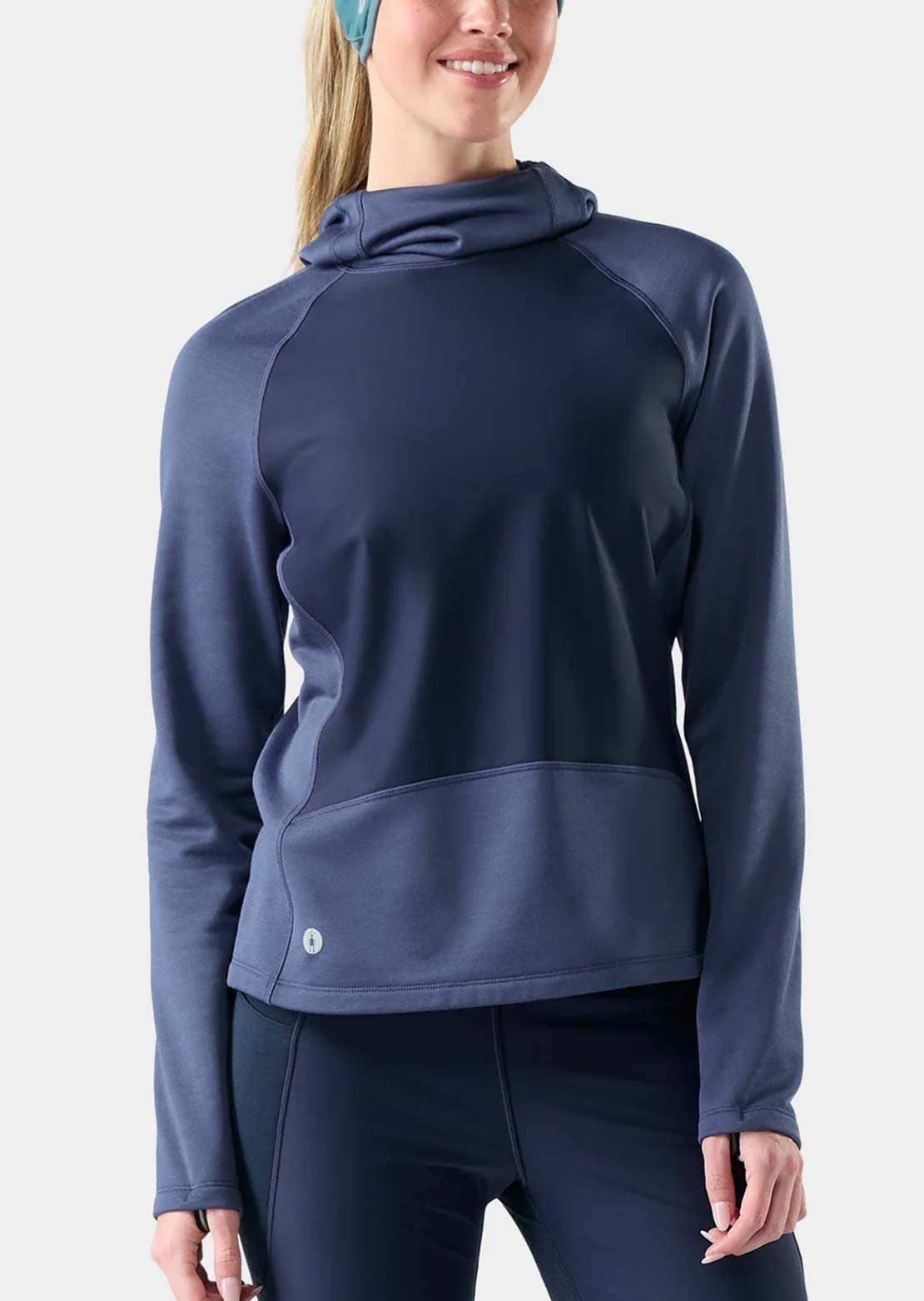 Smartwool Women's Active Fleece Wind Hood Nightfall Blue/Deep Navy