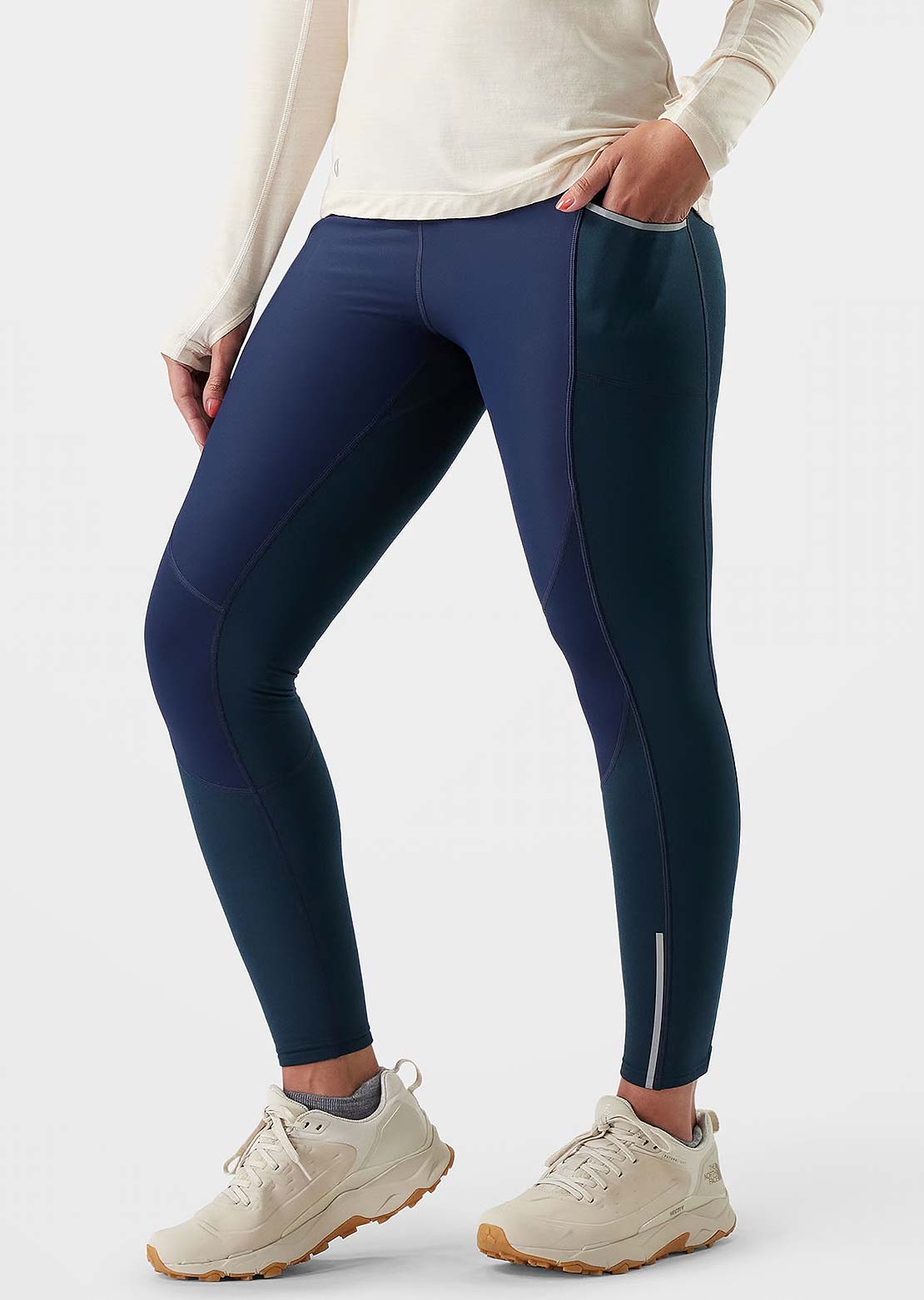 Smartwool Women's Active Fleece Wind Tights Deep Navy