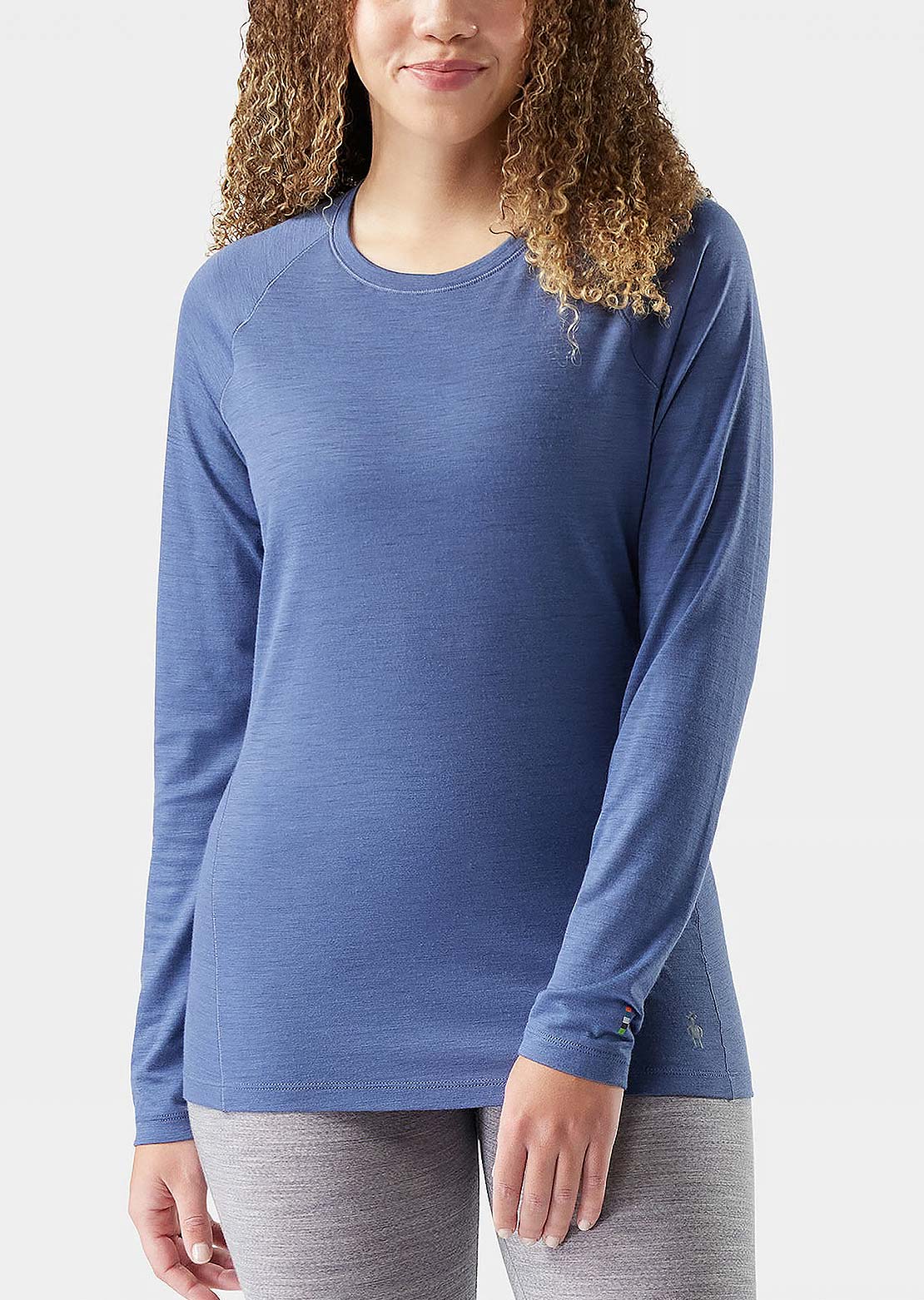 Smartwool Women's Classic All-Season Merino Base Layer Crew Top Nightfall Blue