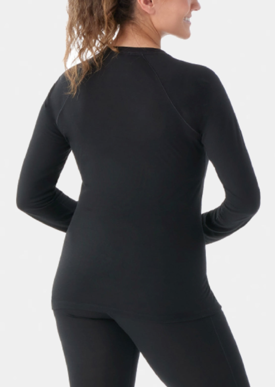 Smartwool Women's Classic All-Season Merino Crewneck Base Layer Top Black