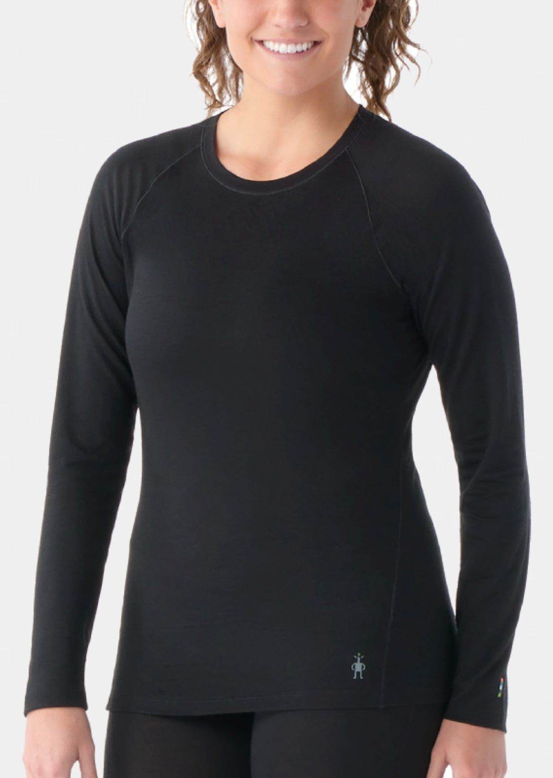 Smartwool Women's Classic All-Season Merino Crewneck Base Layer Top Black