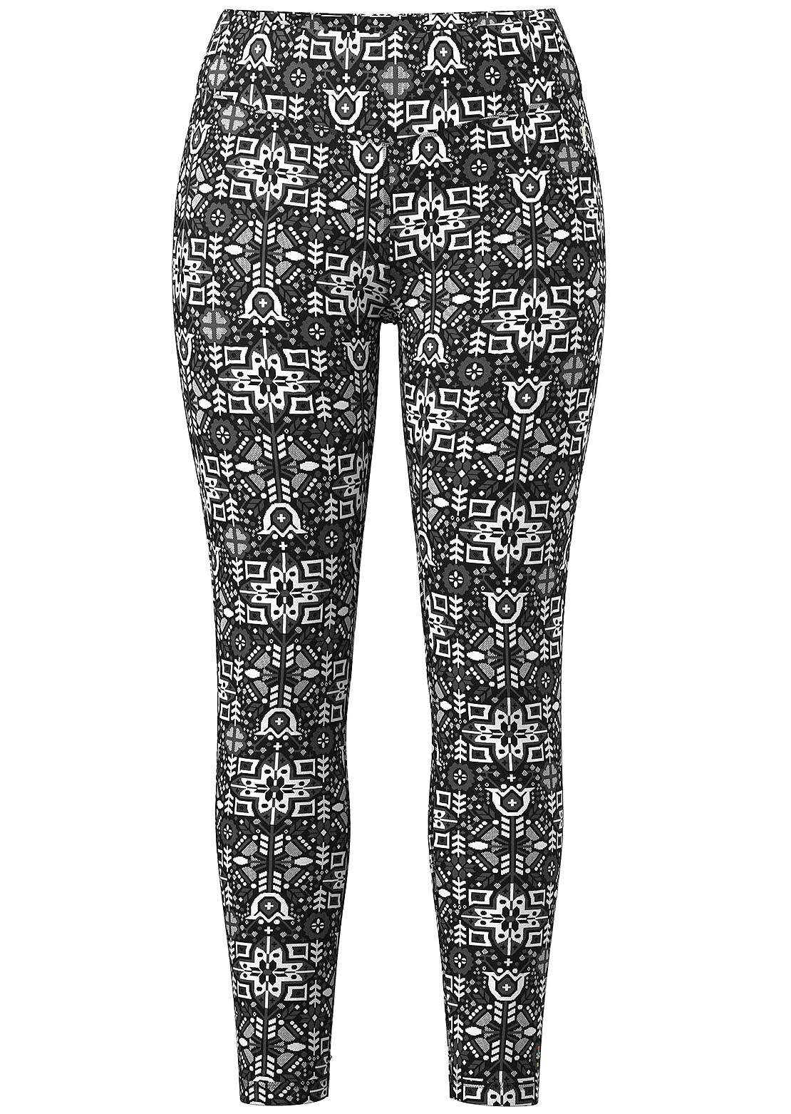 Smartwool Women's Classic Thermal Merino 250 Base Layer Bottom Black Deco Floral