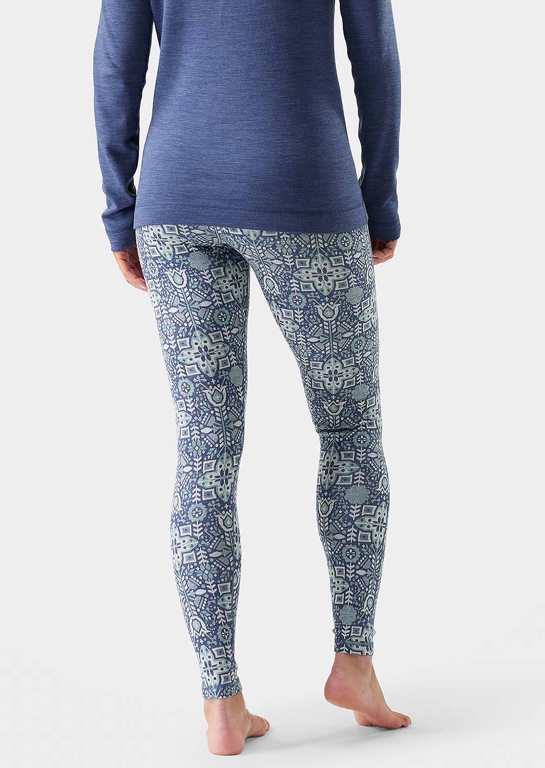 Smartwool Women's Classic Thermal Merino 250 Baselayer Bottom Nightfall Deco Floral