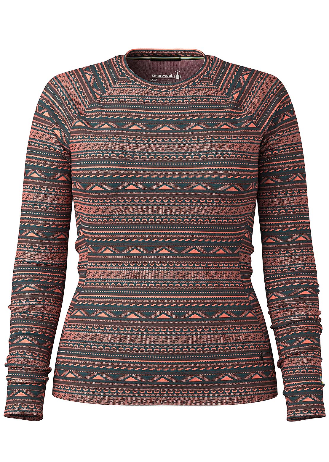 Smartwool Women's Classic Thermal Merino 250 Crew Base Layer Top Coral Reef Summit Soul