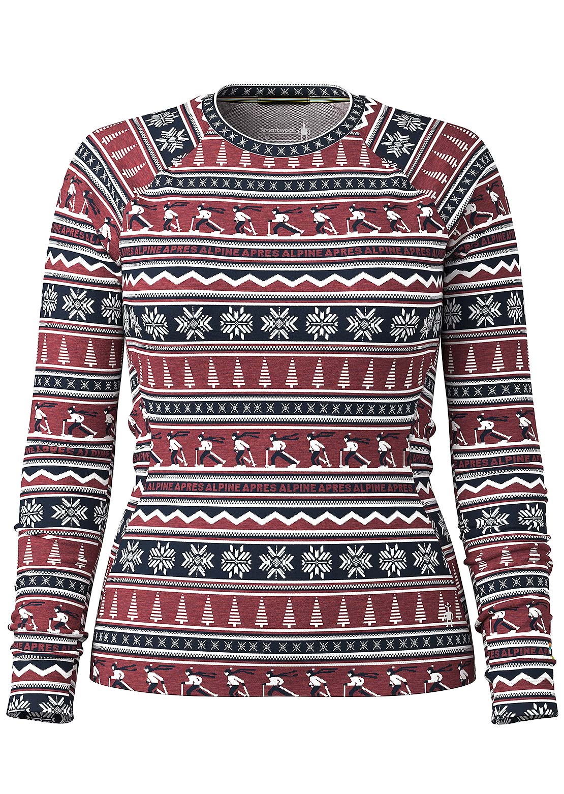 Smartwool Women's Classic Thermal Merino 250 Crew Base Layer Top Currant Alpine Apres