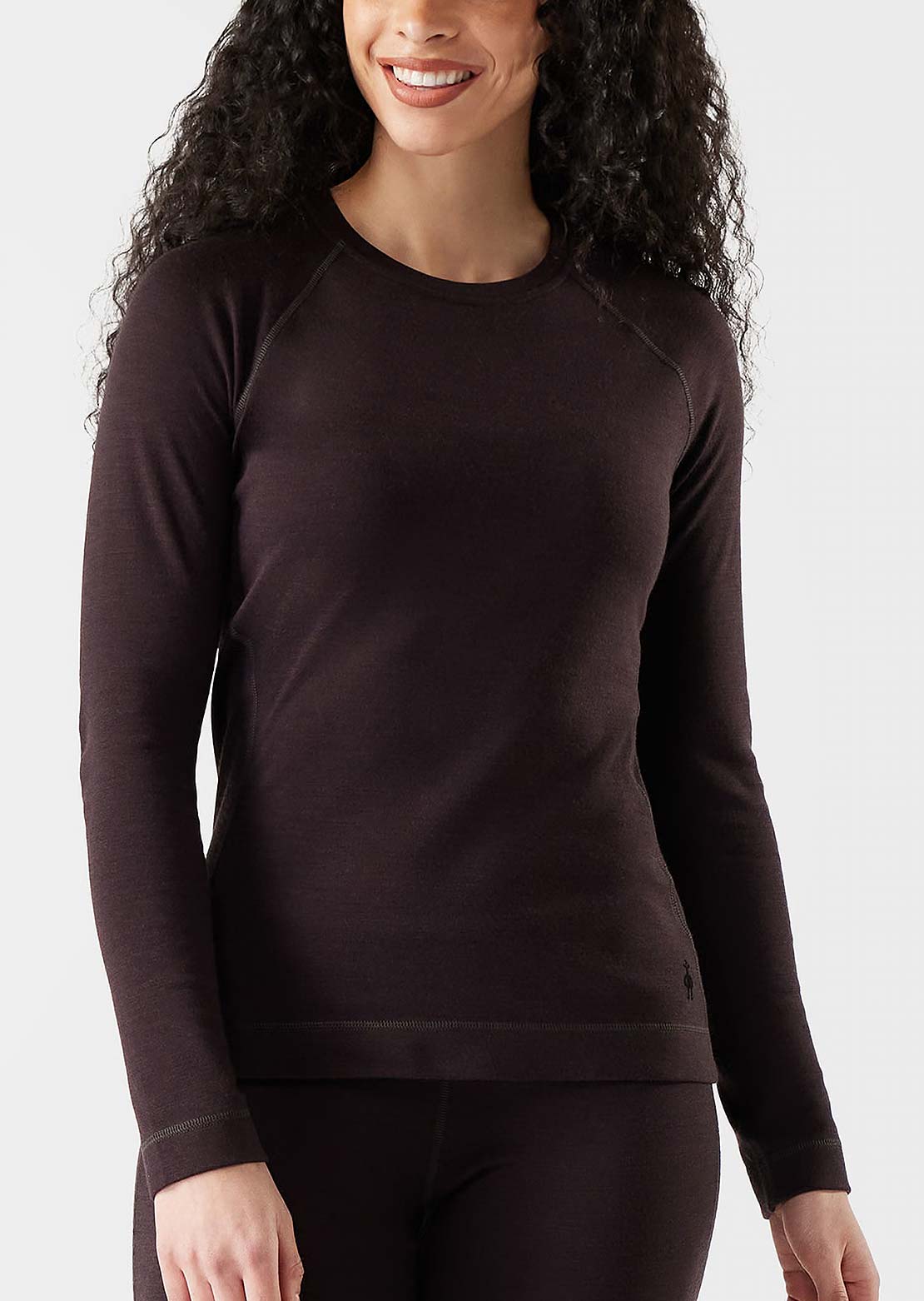 Smartwool Women's Classic Thermal Merino 250 Crew Base Layer Top Mink Heather