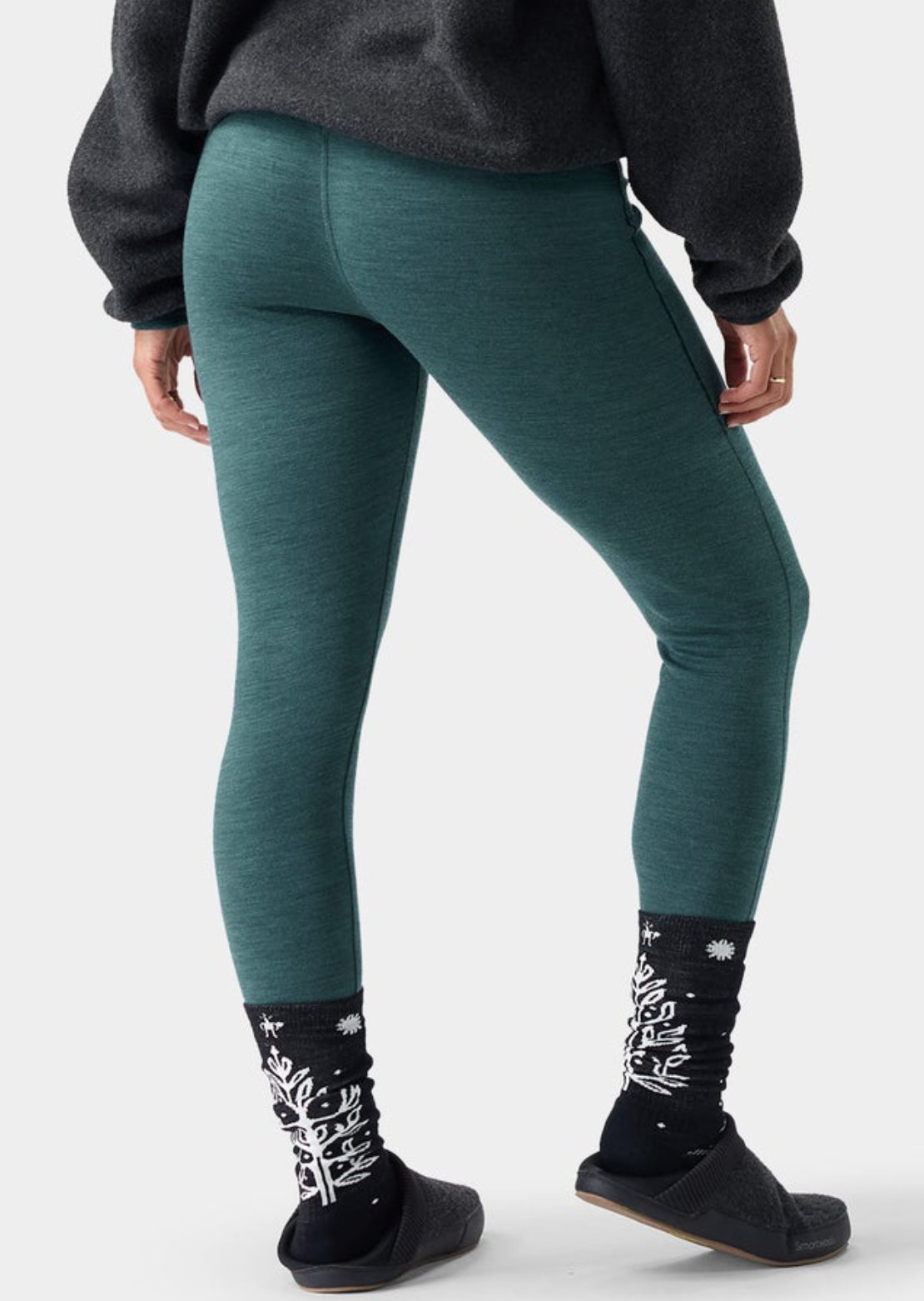 Smartwool Women's Classic Thermal Merino Base Layer Boxed Bottom Dark Teal Heather