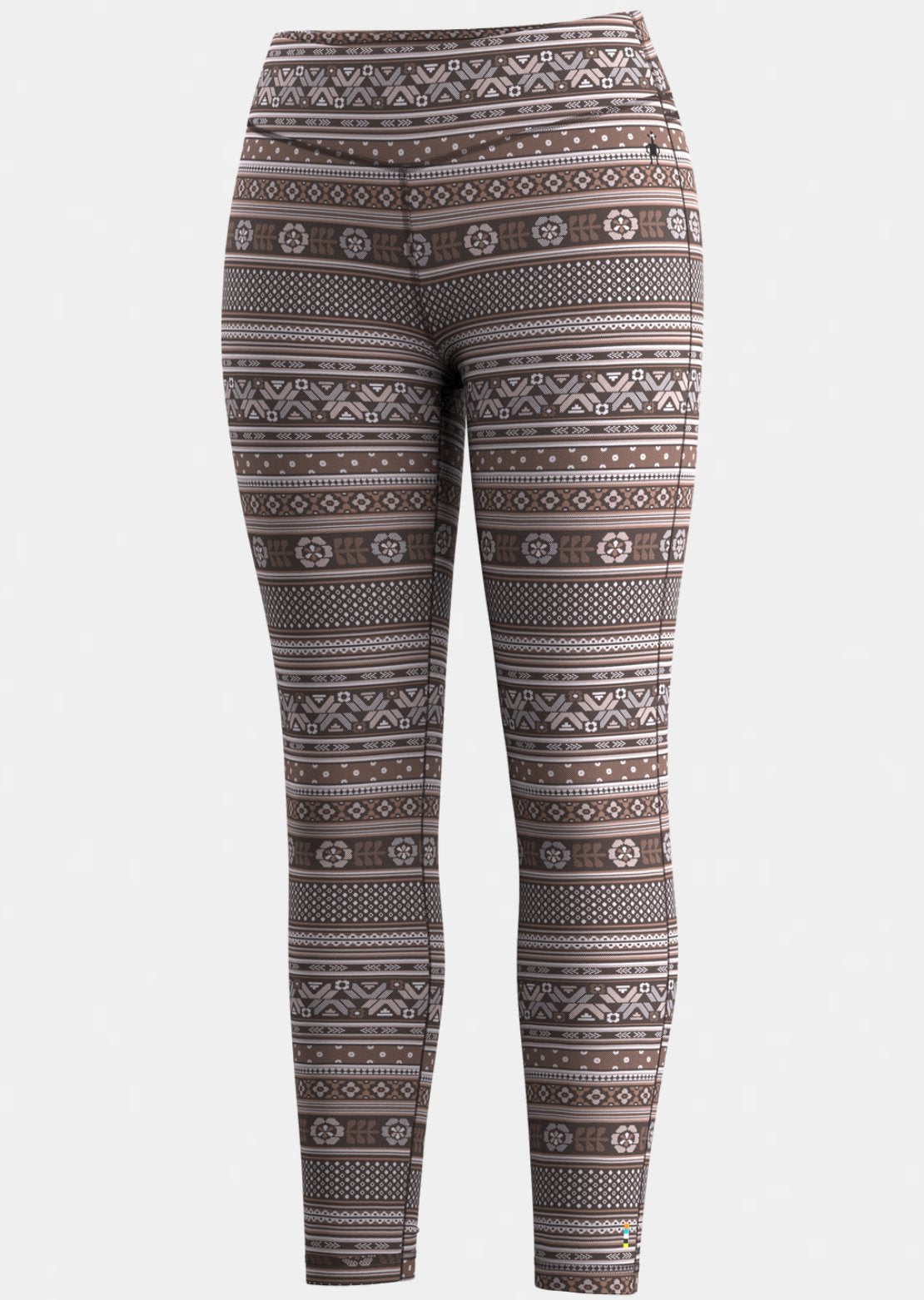 Smartwool Women's Classic Thermal Merino Boxed Base Layer Bottom Mocha Fair Isle Fun