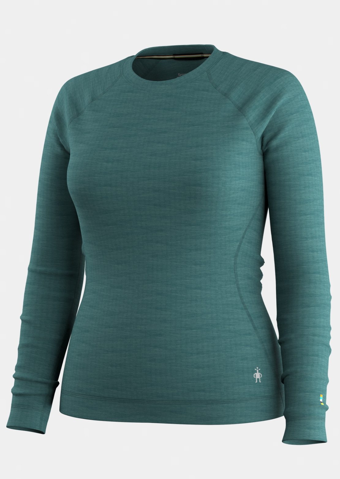 Smartwool Women's Classic Thermal Merino Crewneck Boxed Base Layer Top Dark Teal Heather