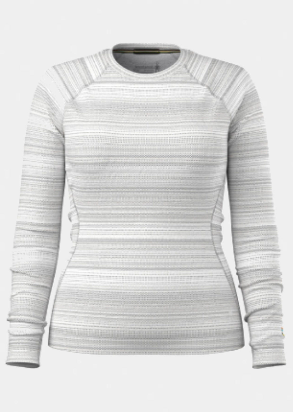 Smartwool Women's Classic Thermal Merino Crewneck Boxed Base Layer Top Light Gray Color Shift