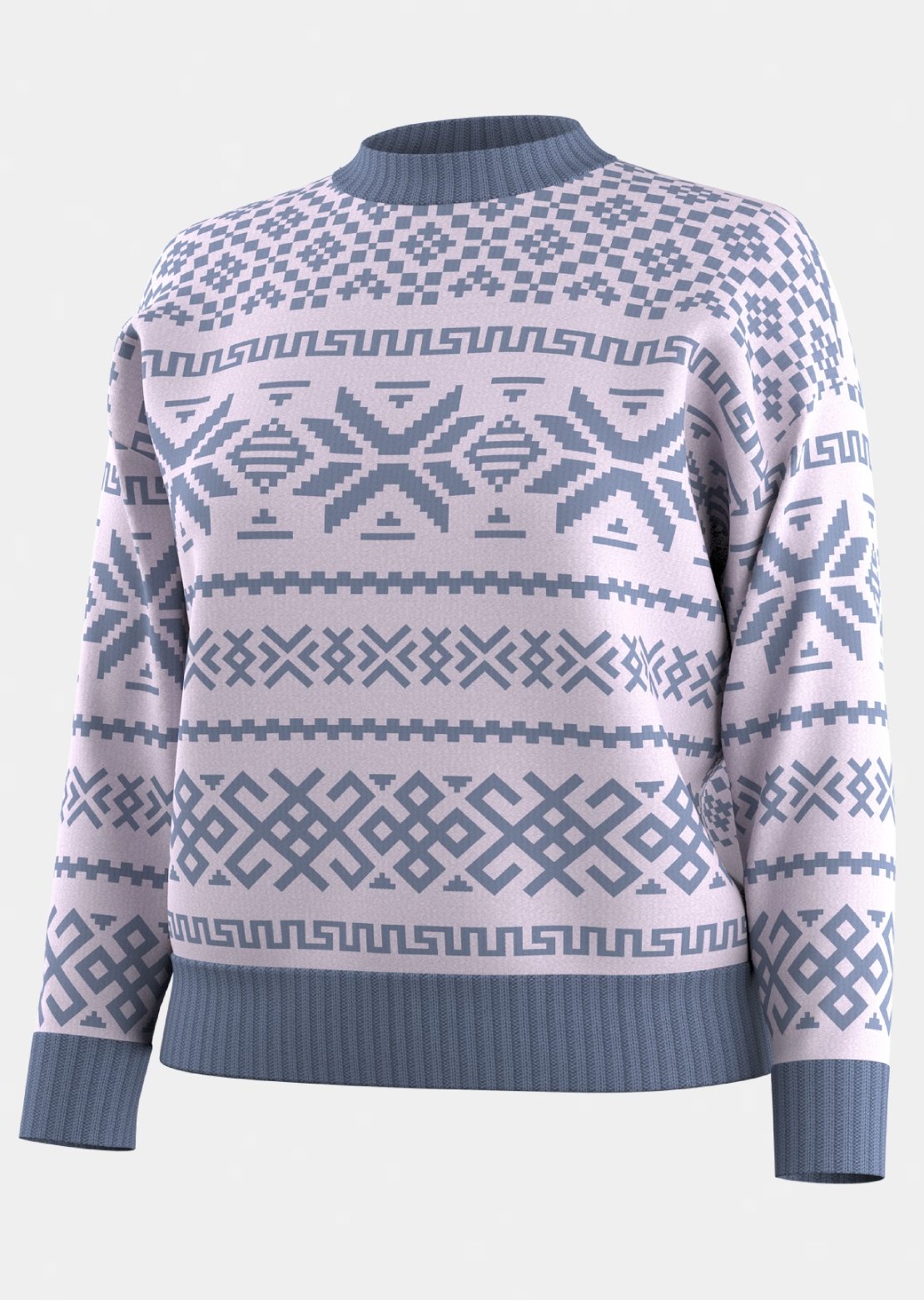 Smartwool Women's Edgewood Heritage Crewneck Sweater Icy Lavender Heather