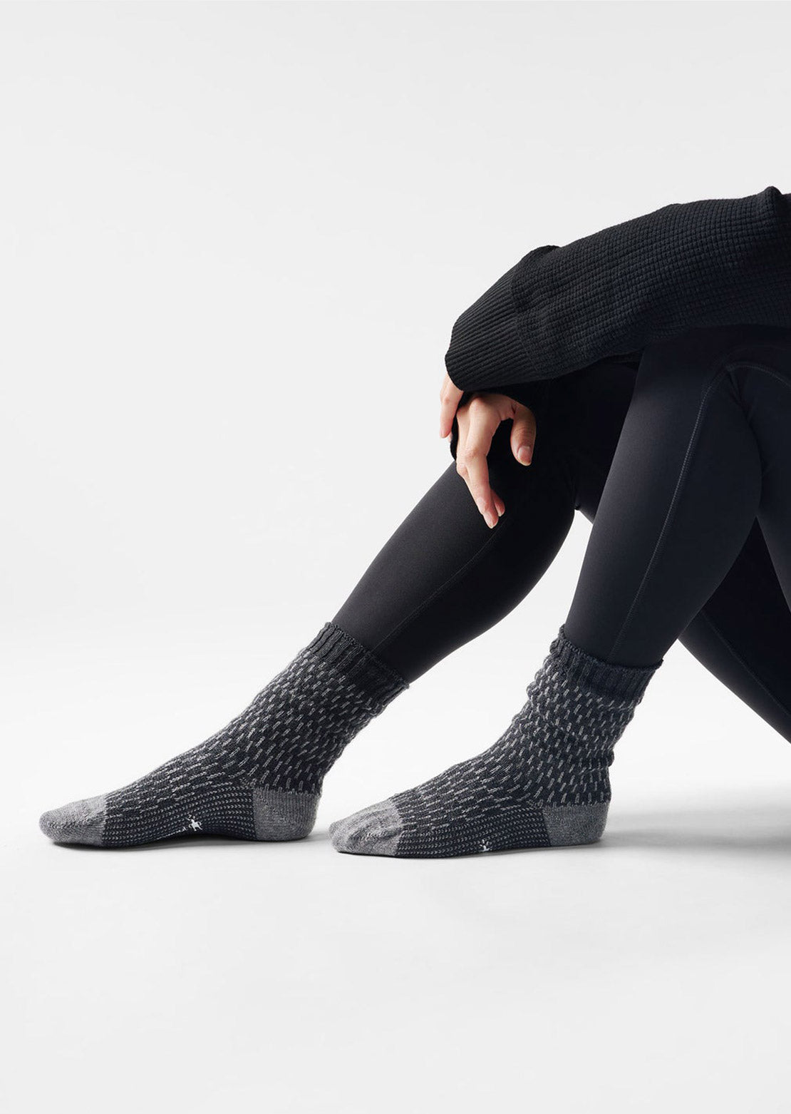 Smartwool Women's Everyday Cozy Digi-Tick Crew Socks Charcoal