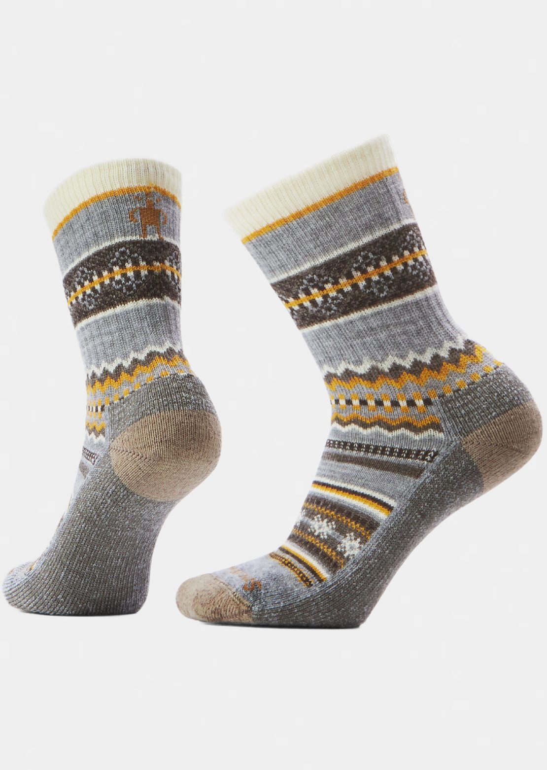 Smartwool Women's Everyday Cozy Snowed In Sweater Crew Socks Light Gray