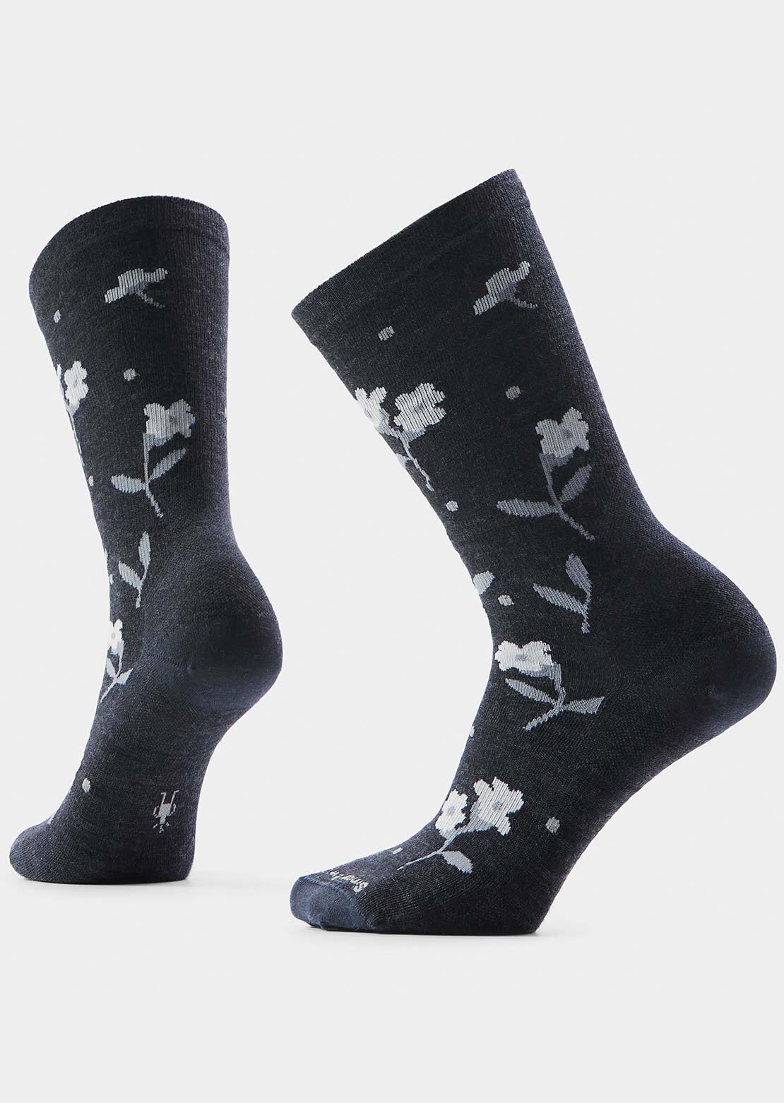 Smartwool Women's Everyday Garden Gala Crew Socks Charcoal