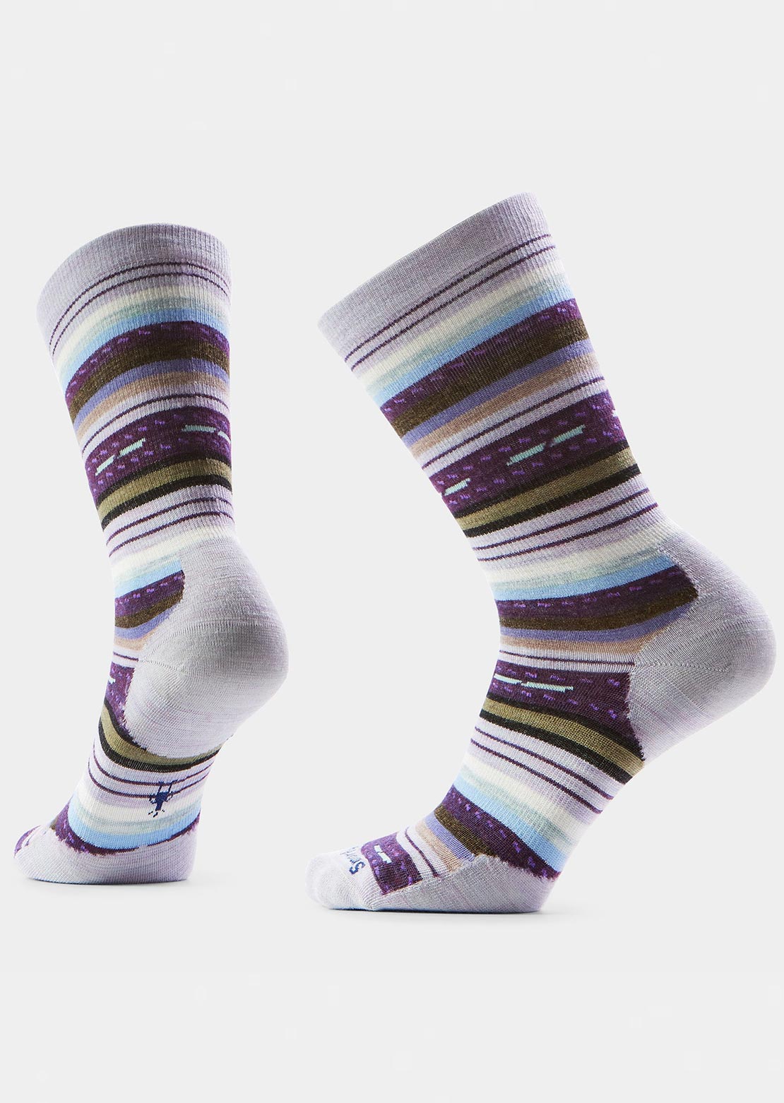 Smartwool Women's Everyday Margarita Crew Socks Purple Eclipse