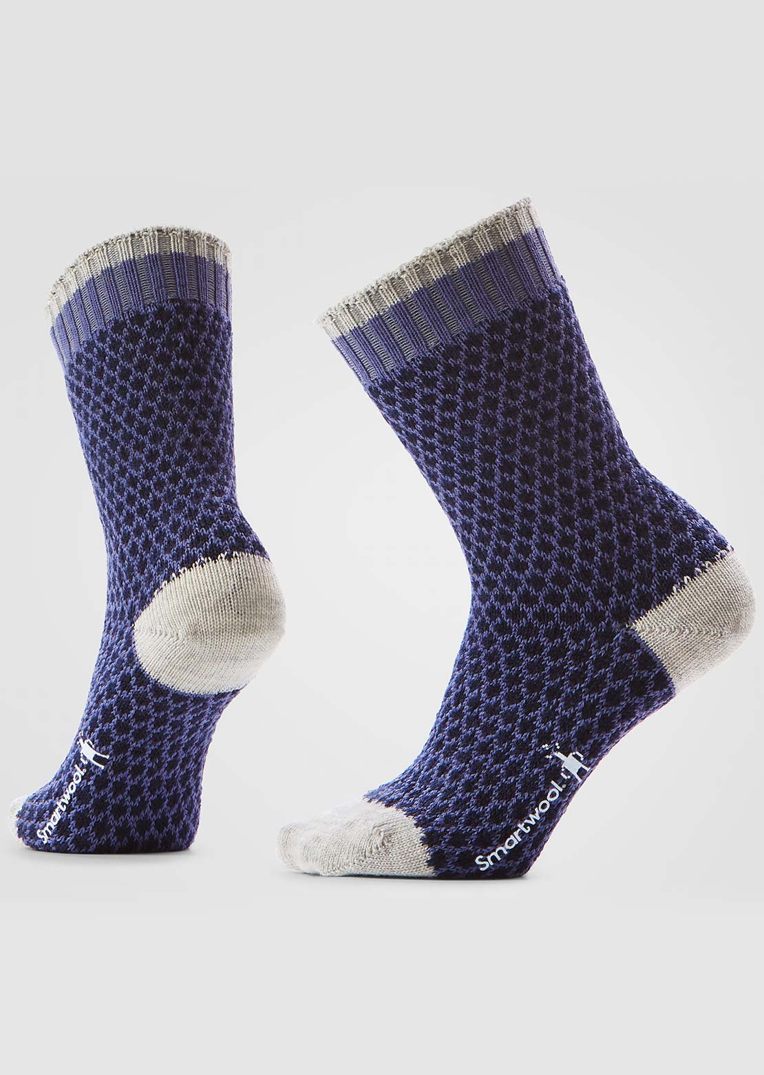 Smartwool Women's Everyday Popcorn Polka Dot Crew Socks Nightfall Blue