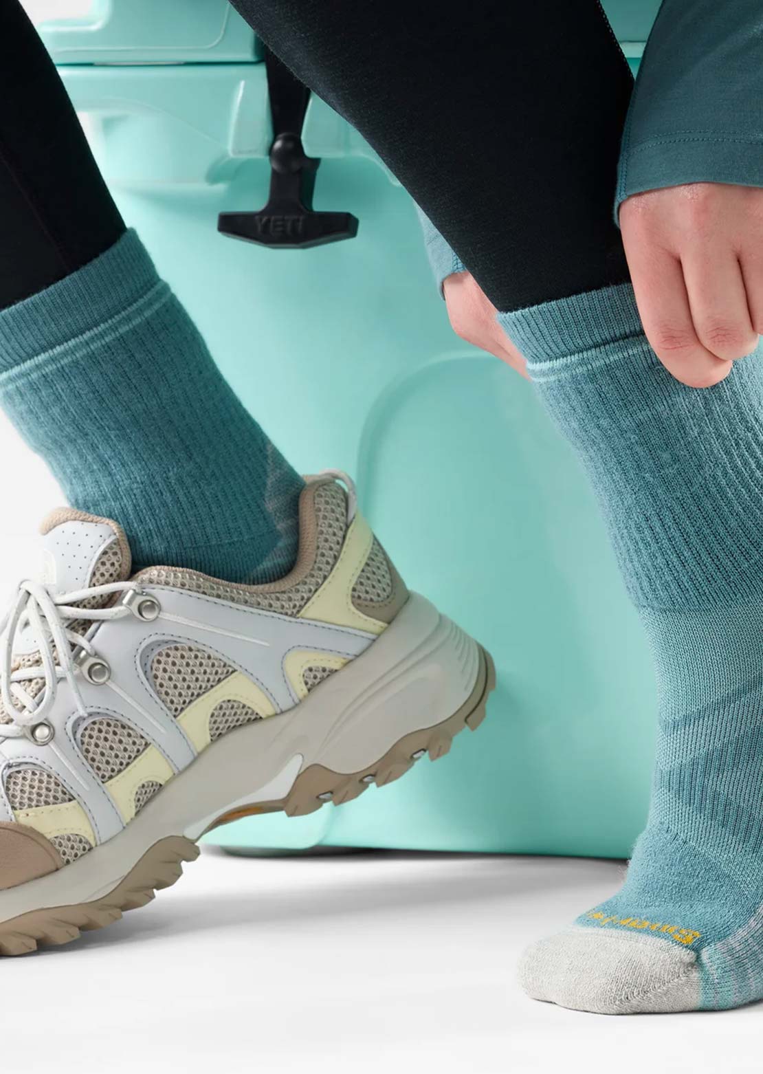 Smartwool Women's Hike Full Cushion Crew Socks Dusty Teal