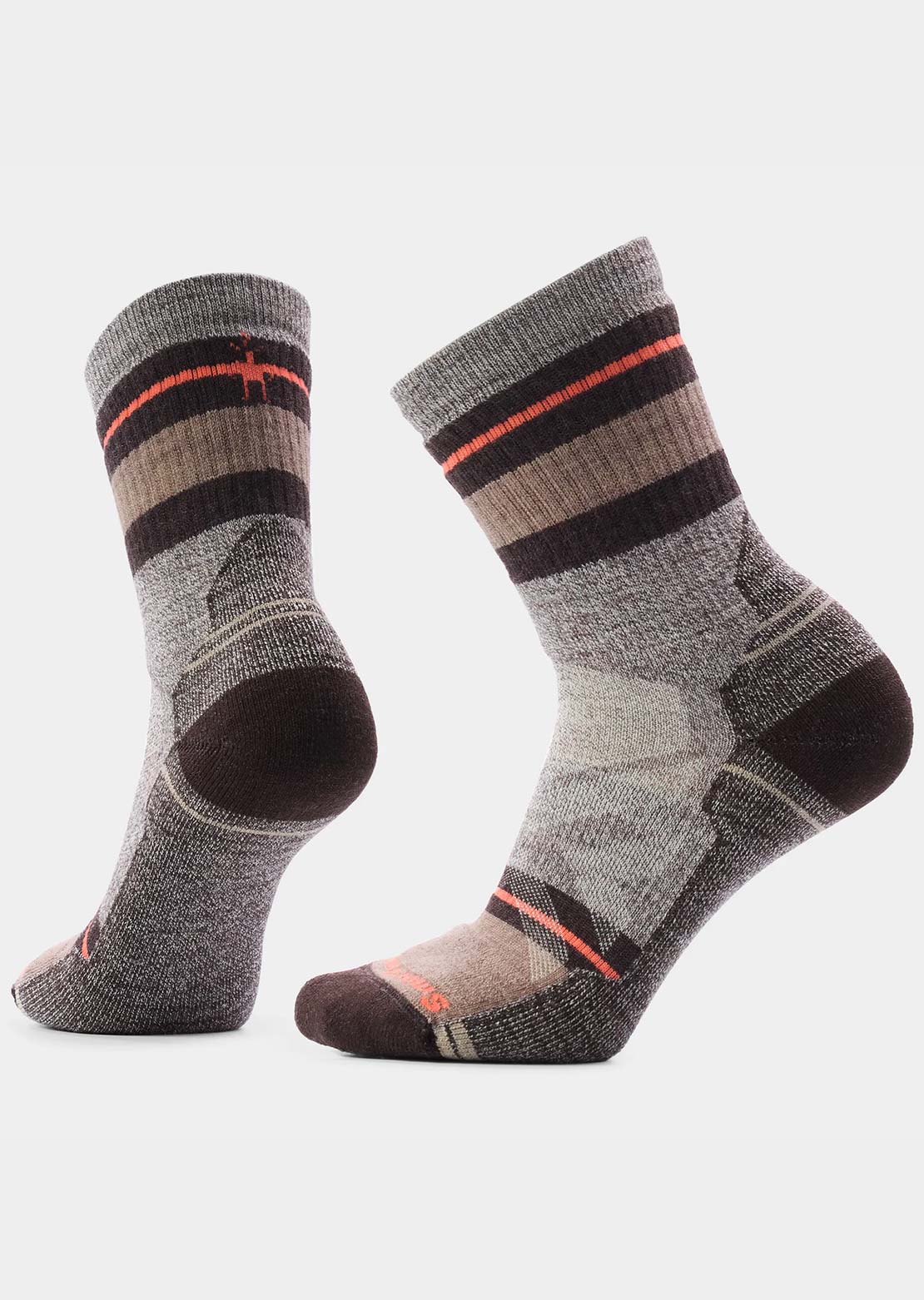 Smartwool Women's Hike Full Cushion Saturnsphere Crew Socks Taupe/Natural Marl