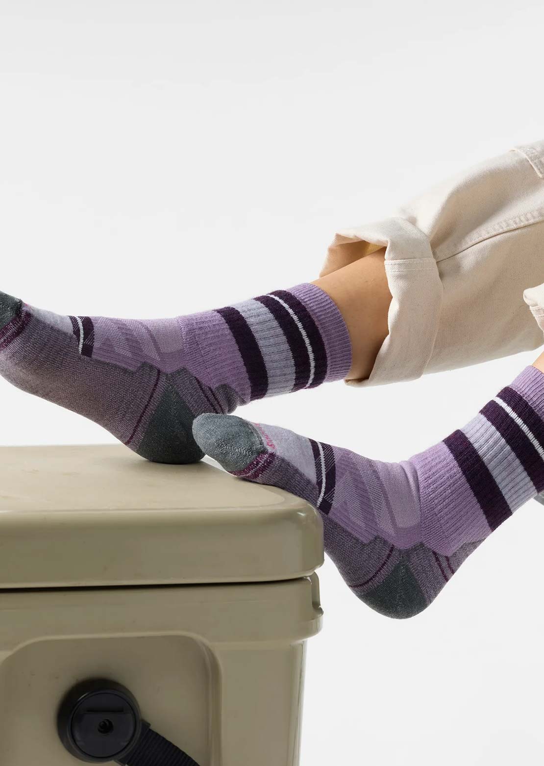 Smartwool Women's Hike Full Cushion Saturnsphere Crew Socks Purple Dawn