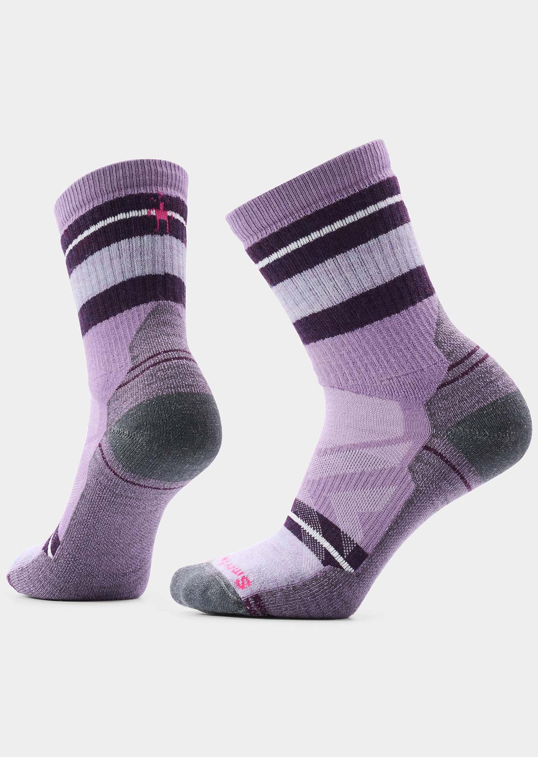Smartwool Women's Hike Full Cushion Saturnsphere Crew Socks Purple Dawn