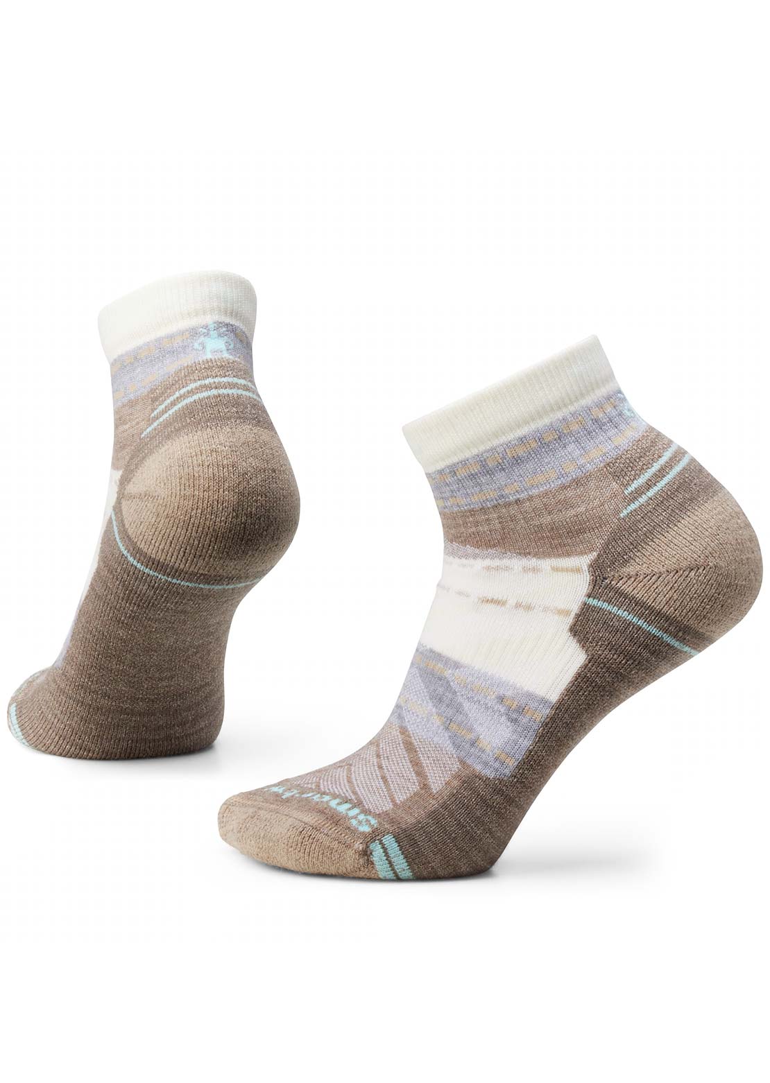 Smartwool Women's Hike Light Cushion Margarita Ankle Socks Natural